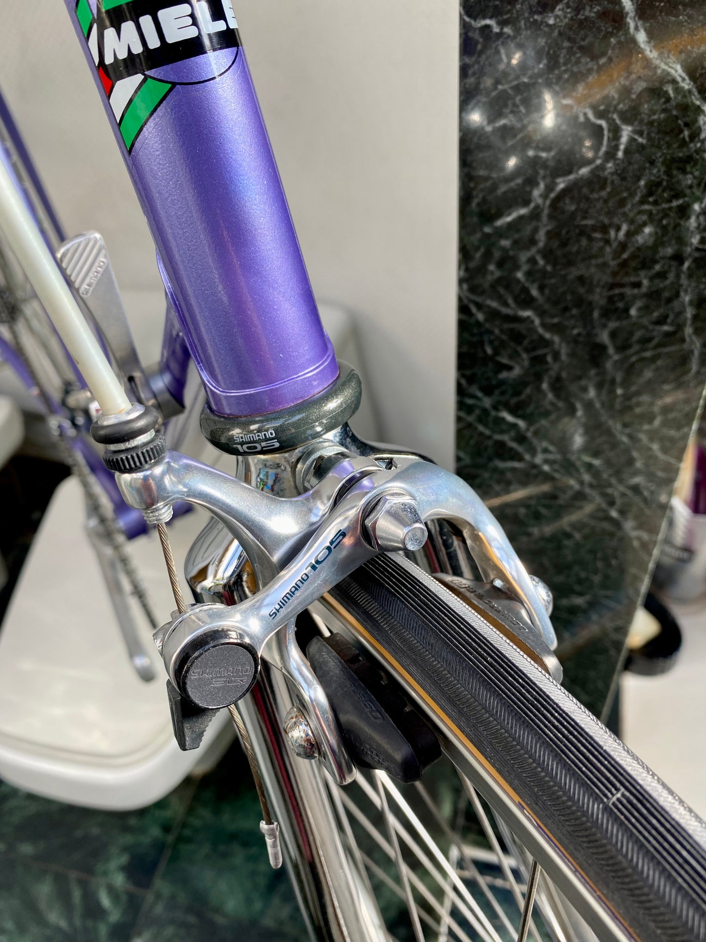 (SIZE 56cm) NOS / NEW 1980's MIELE ROAD BIKE - SHIMANO 105