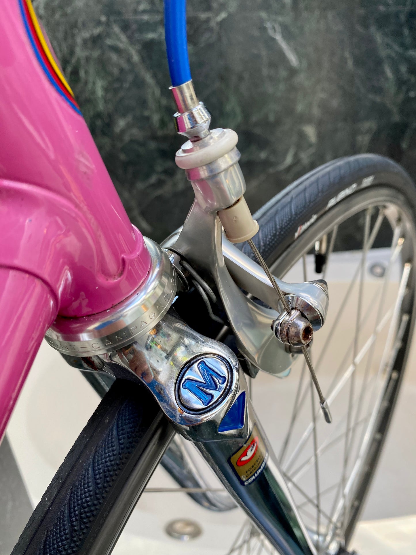 (SIZE 53cm) 1980's MARINONI SPECIAL ROAD BIKE - CAMPAGNOLO ATHENA GROUPSET - PINK