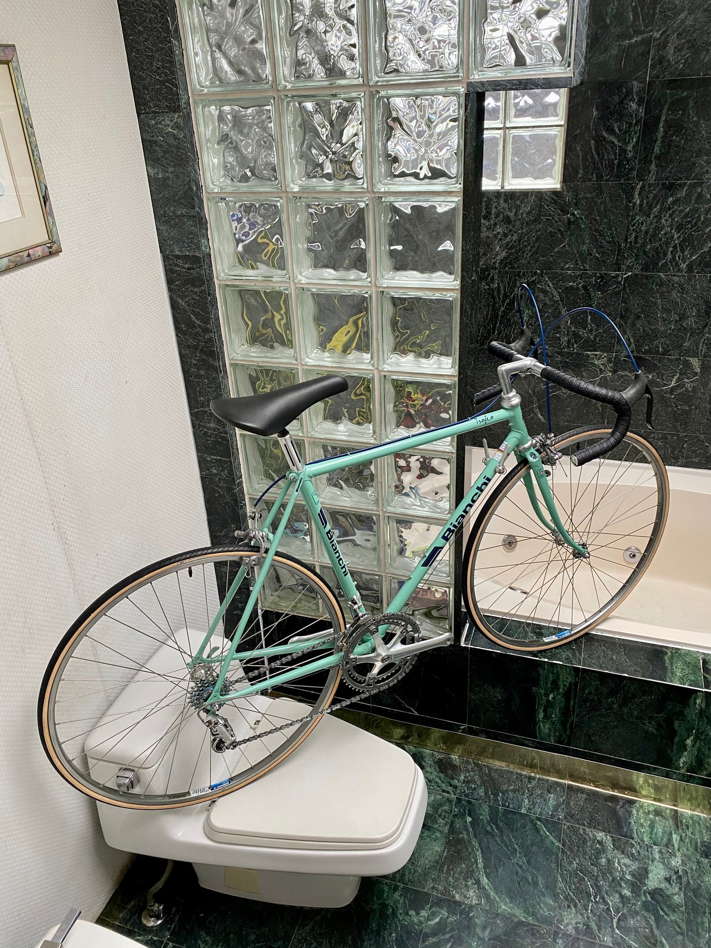 (SIZE 53cm) 1980's BIANCHI TROFEO ROAD BIKE - CAMPAGNOLO - COLUMBUS - LIKE NEW