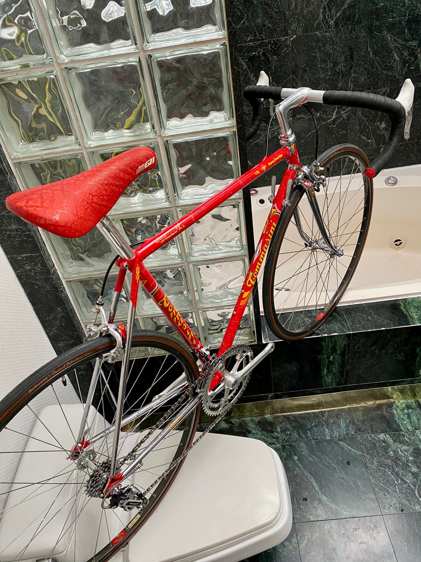 (SIZE 53cm) 1980's TOMMASINI SUPER PRESTIGE ROAD BIKE - CAMPAGNOLO SUPER RECORD - COLUMBUS SLX