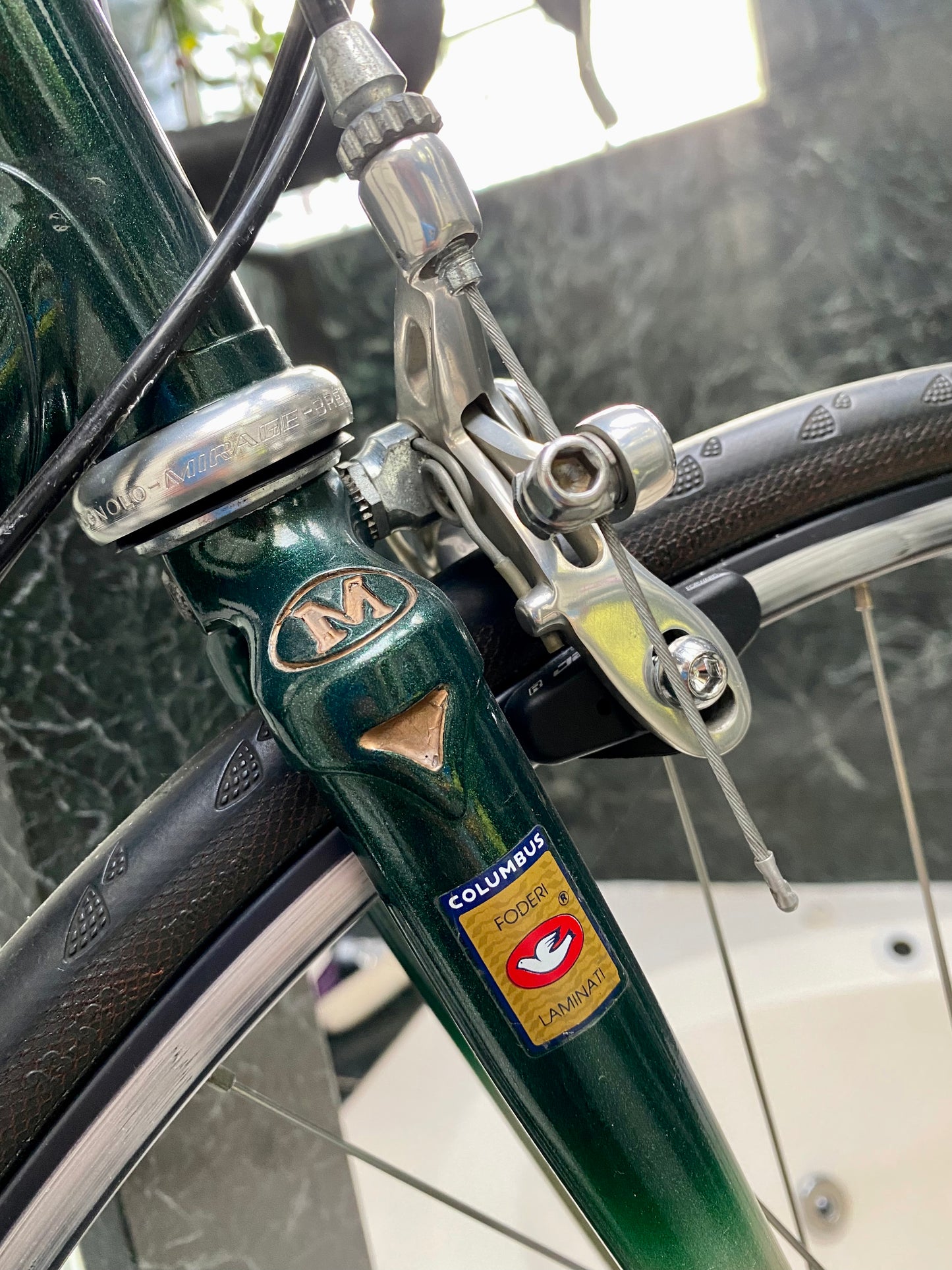 (SIZE 60cm) EARLY-1990's MARINONI ROAD BIKE - COLUMBUS SP - CAMPAGNOLO