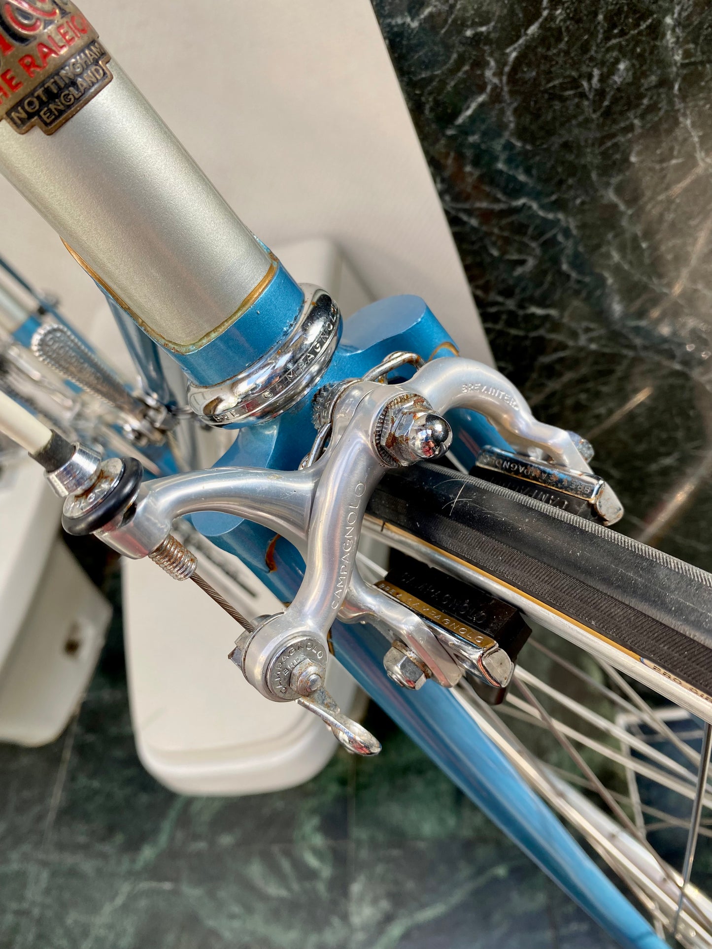 (SIZE 59cm) 1970's PROFESSIONAL ROAD BIKE - ALL ORIGINAL - CAMPAGNOLO GROUPSET