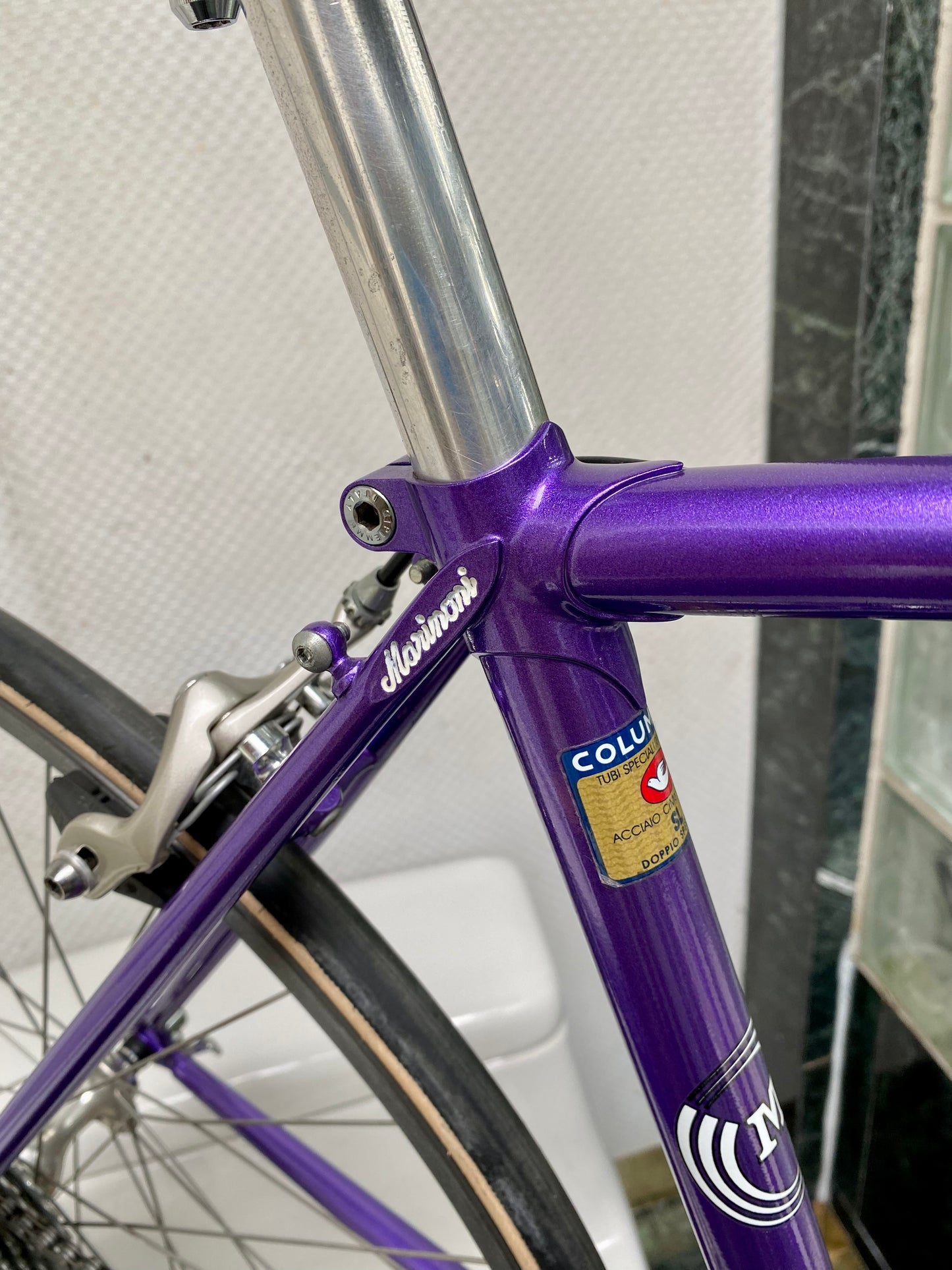 (SIZE 46cm) EARLY-1990's MARINONI SPECIAL ROAD BIKE - CUSTOM BUILT - CAMPAGNOLO - LIKE NEW