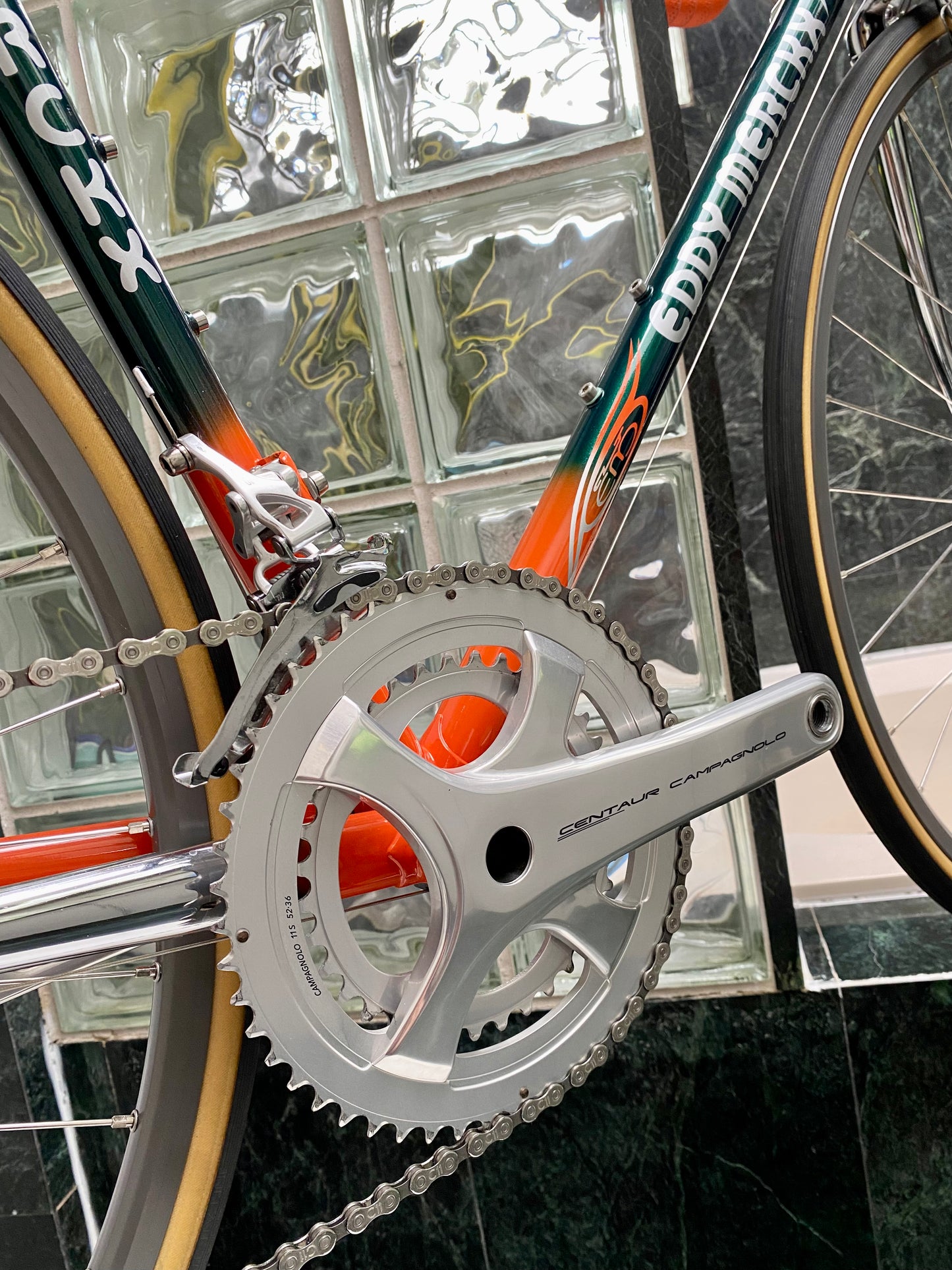 (SIZE 58cm) FULLY CUSTOM EDDY MERCKX STRADA O.S. 20th ANNIVERSARY NEO-RETRO BUILD - CAMPAGNOLO CENTAUR