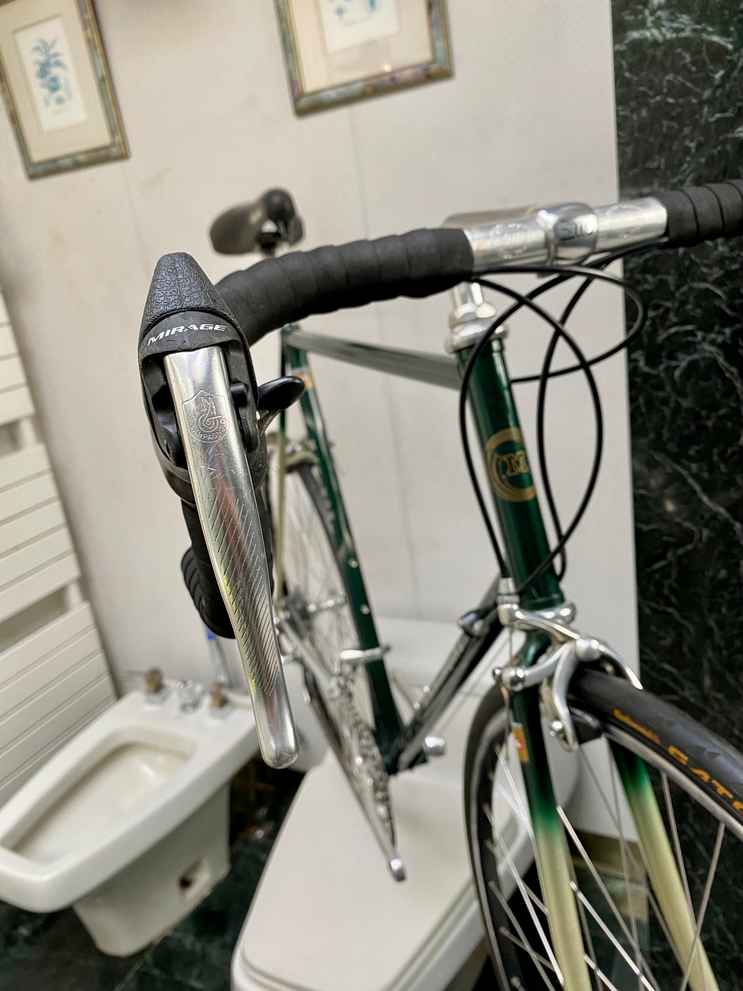 (SIZE 60cm) EARLY-1990's MARINONI ROAD BIKE - COLUMBUS SP - CAMPAGNOLO