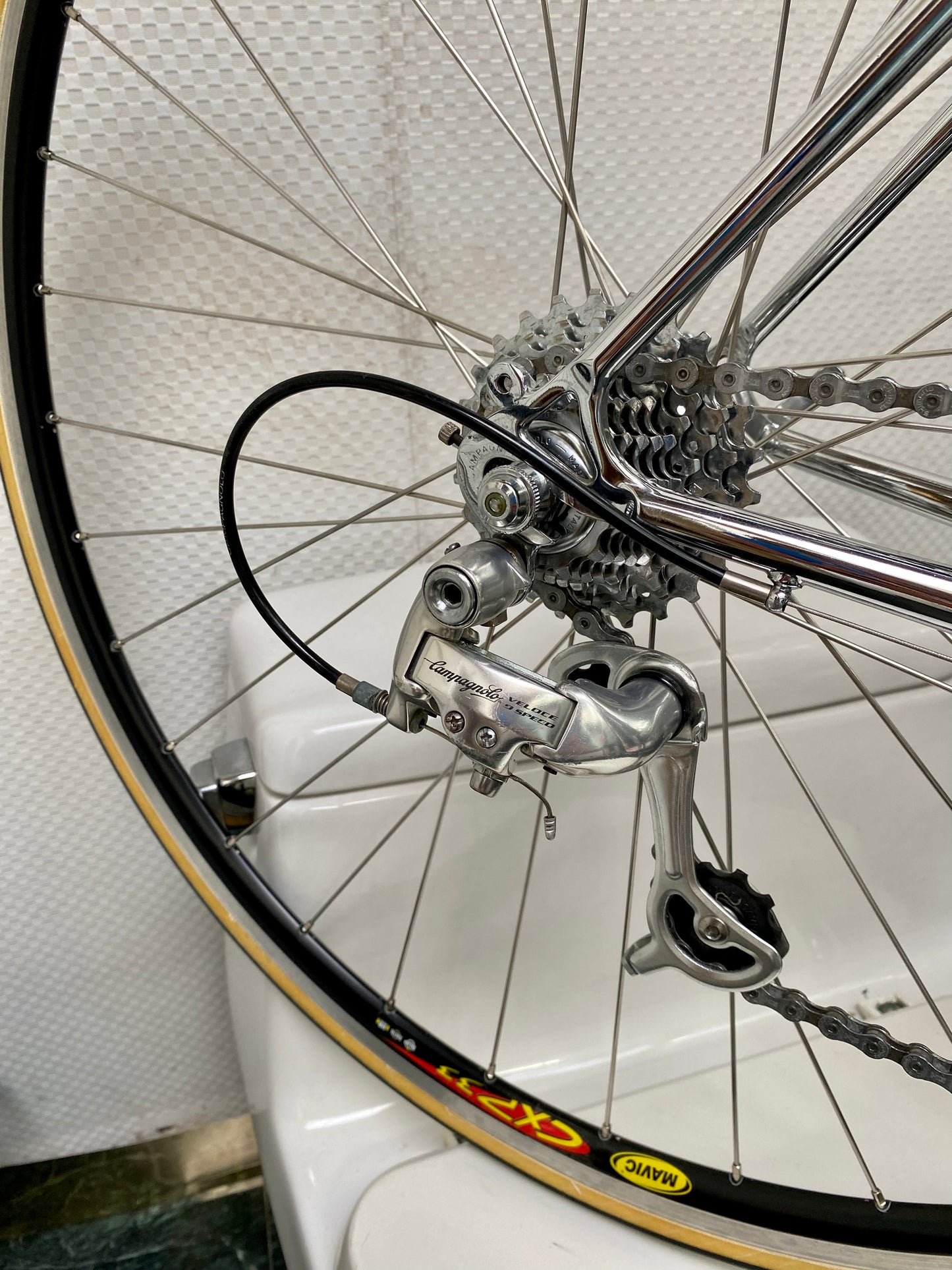 (SIZE "43cm") 1999 GIANELLA STEEL ROAD BIKE - CUSTOM BUILT - COLUMBUS SLX - CAMPY