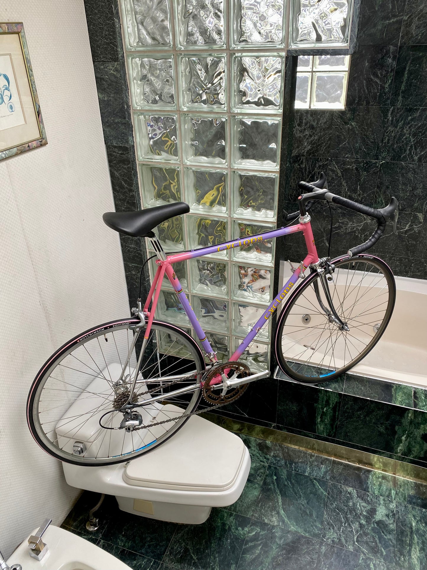 (SIZE 62cm) 1980's MIELE LATINA ROAD BIKE - PAINTED BY CYCLOPS - SHIMANO 600