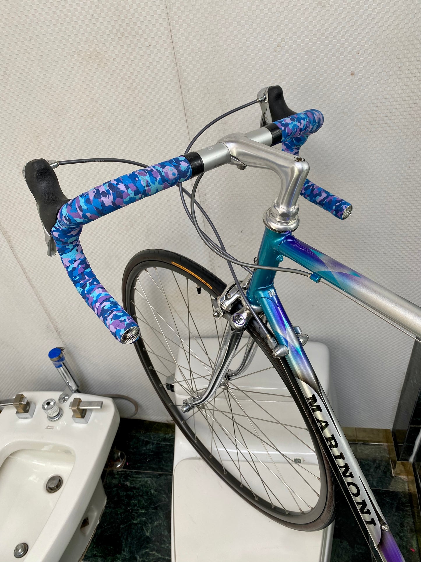 (SIZE 56cm) EARLY-1990's MARINONI CORSA ROAD BIKE - SHIMANO DURA ACE - SPOTLESS / PERFECT