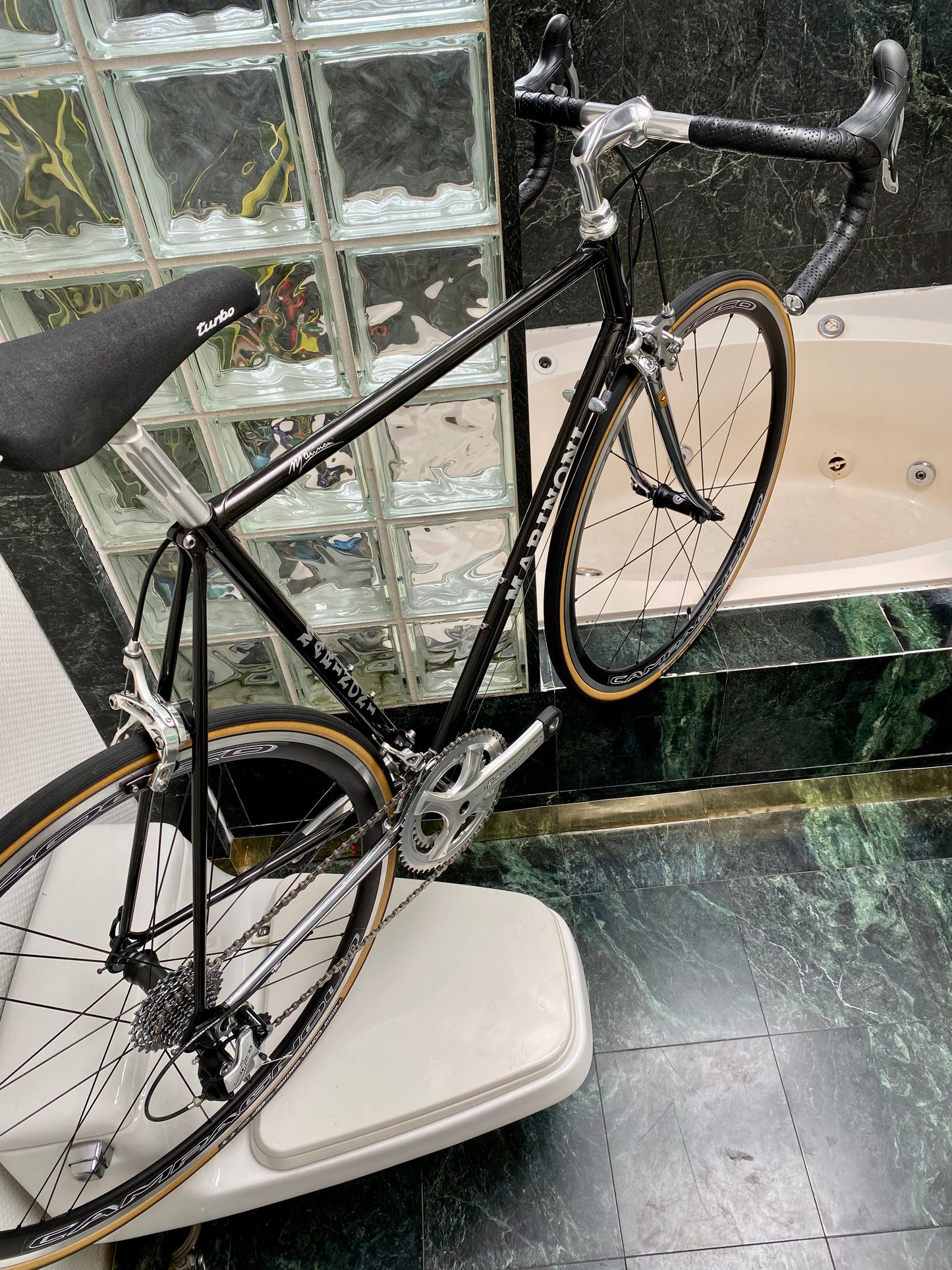 (SIZE 56cm) CUSTOM MARINONI SPECIAL NEO-RETRO STEEL ROAD BIKE BUILD - CAMPAGNOLO POTENZA