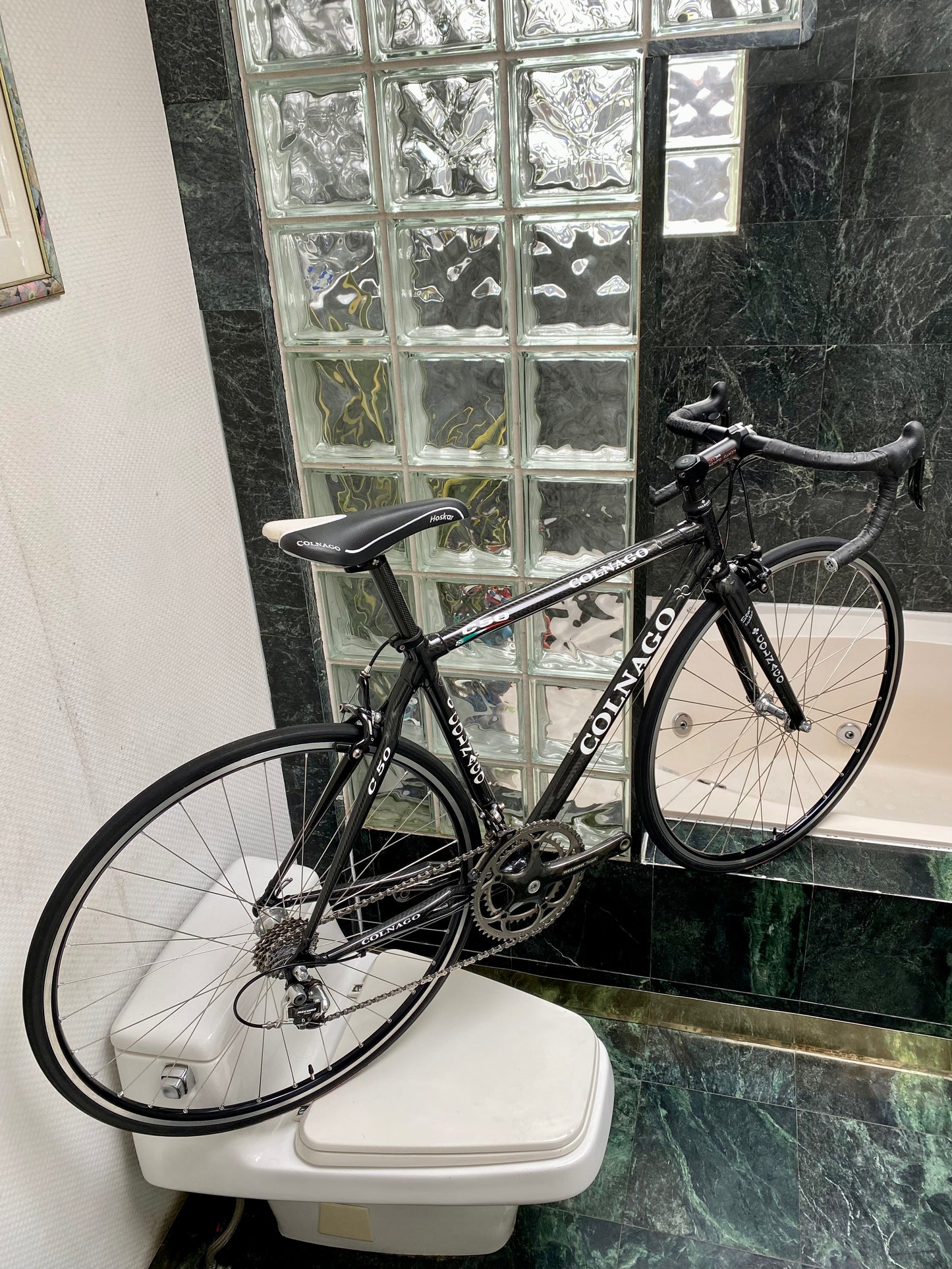 (SIZE 51cm) CLASSIC COLNAGO C50 CARBON ROAD BIKE - CAMPAGNOLO RECORD