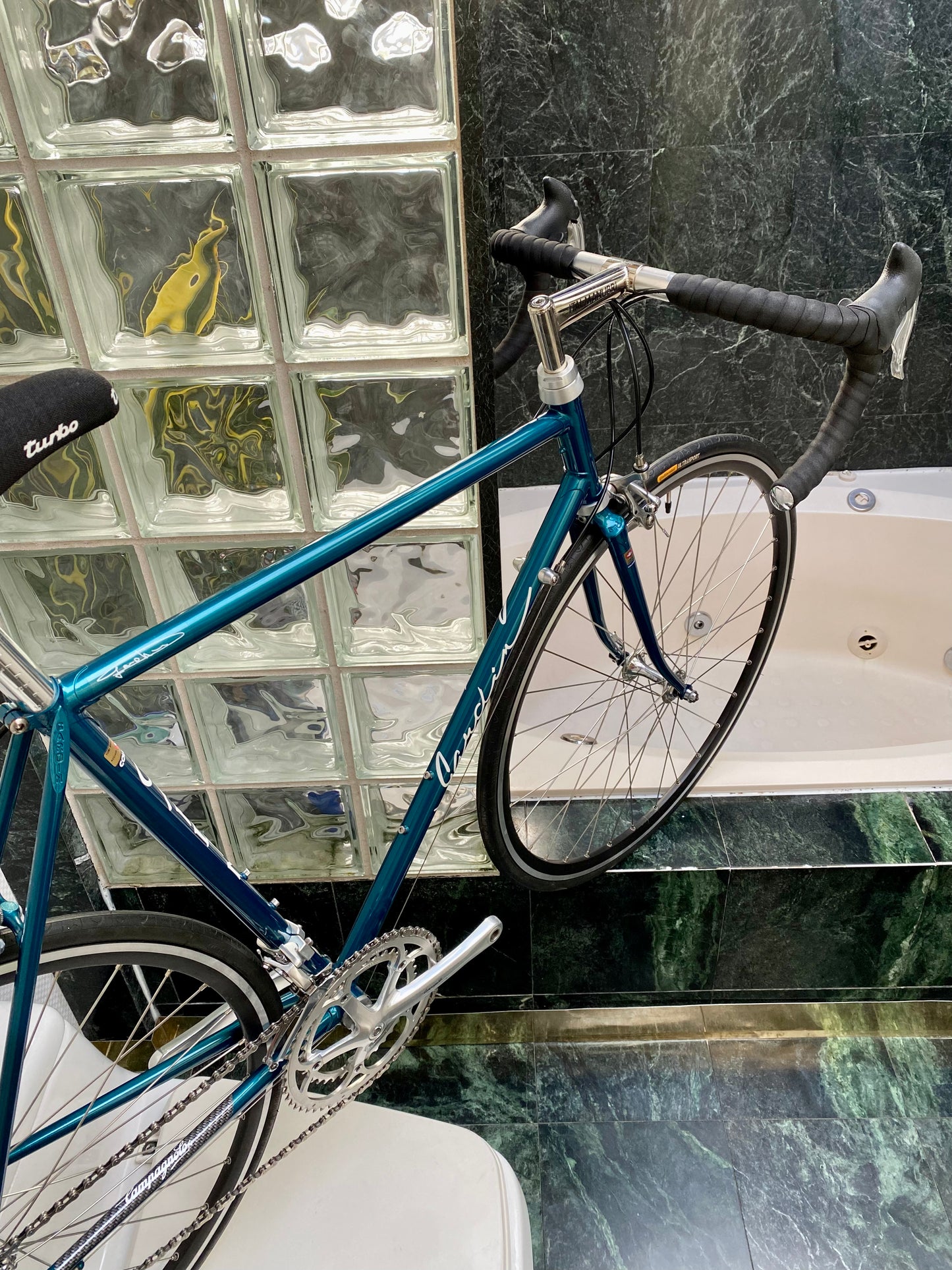 (SIZE 55cm) EARLY-1990's CUSTOM-BUILT GARDIN ROAD BIKE - CAMPAGNOLO ATHENA