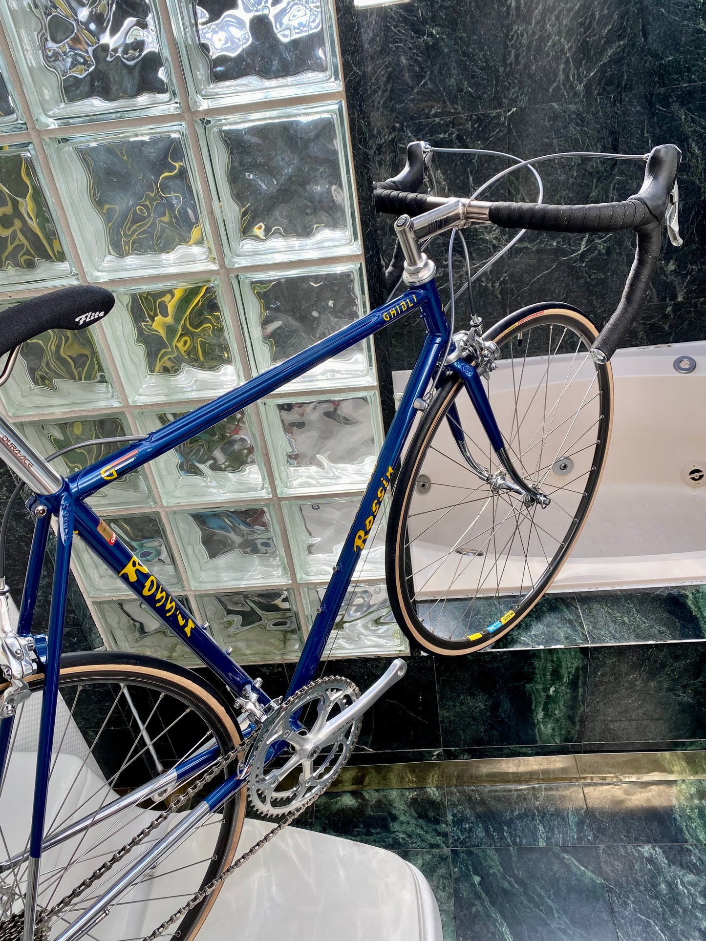 (SIZE 53cm) INCREDIBLE EARLY-1990's ROSSIN GHIBLI ROAD BIKE - SHIMANO DURA ACE