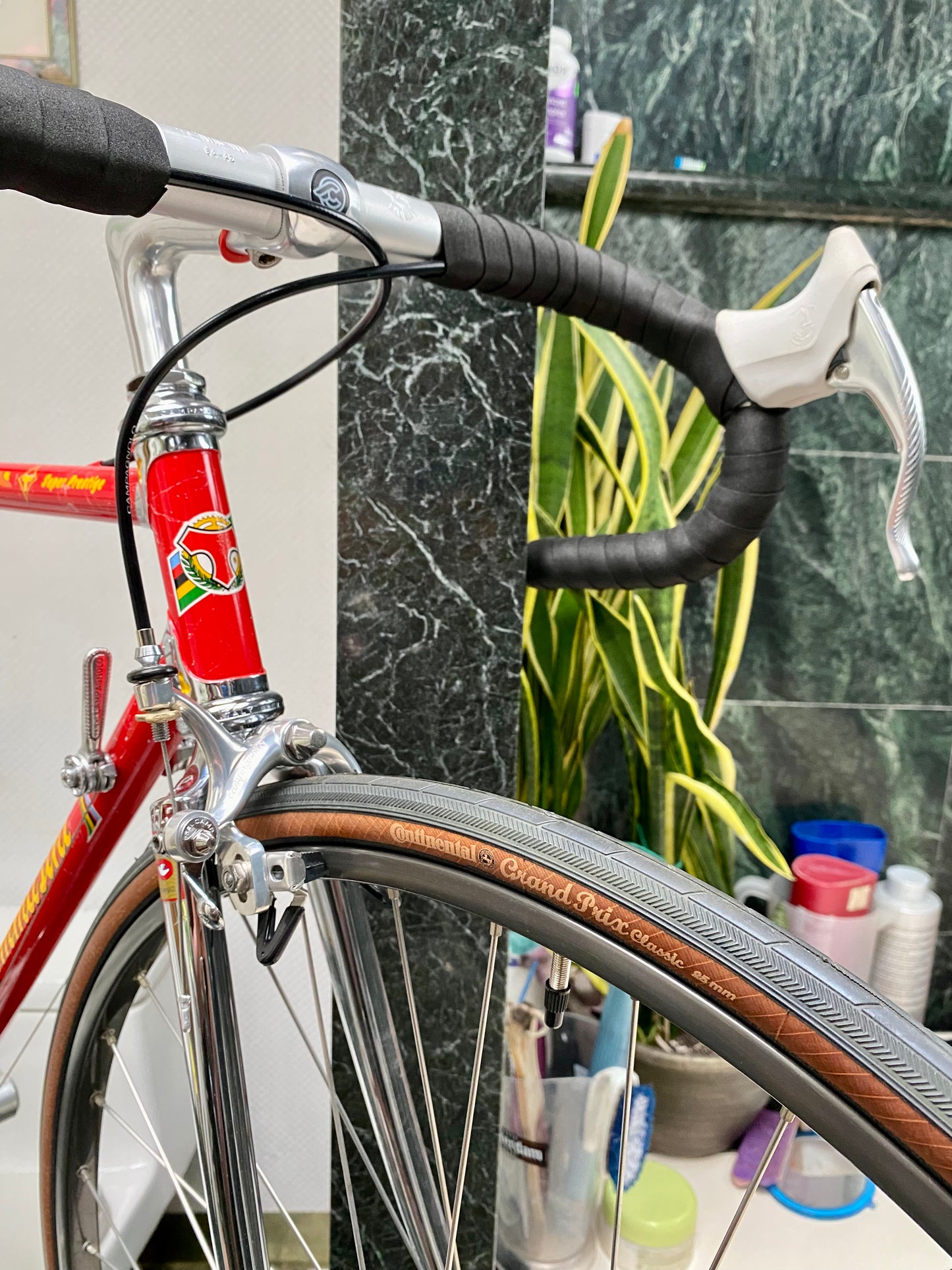 (SIZE 53cm) 1980's TOMMASINI SUPER PRESTIGE ROAD BIKE - CAMPAGNOLO SUPER RECORD - COLUMBUS SLX