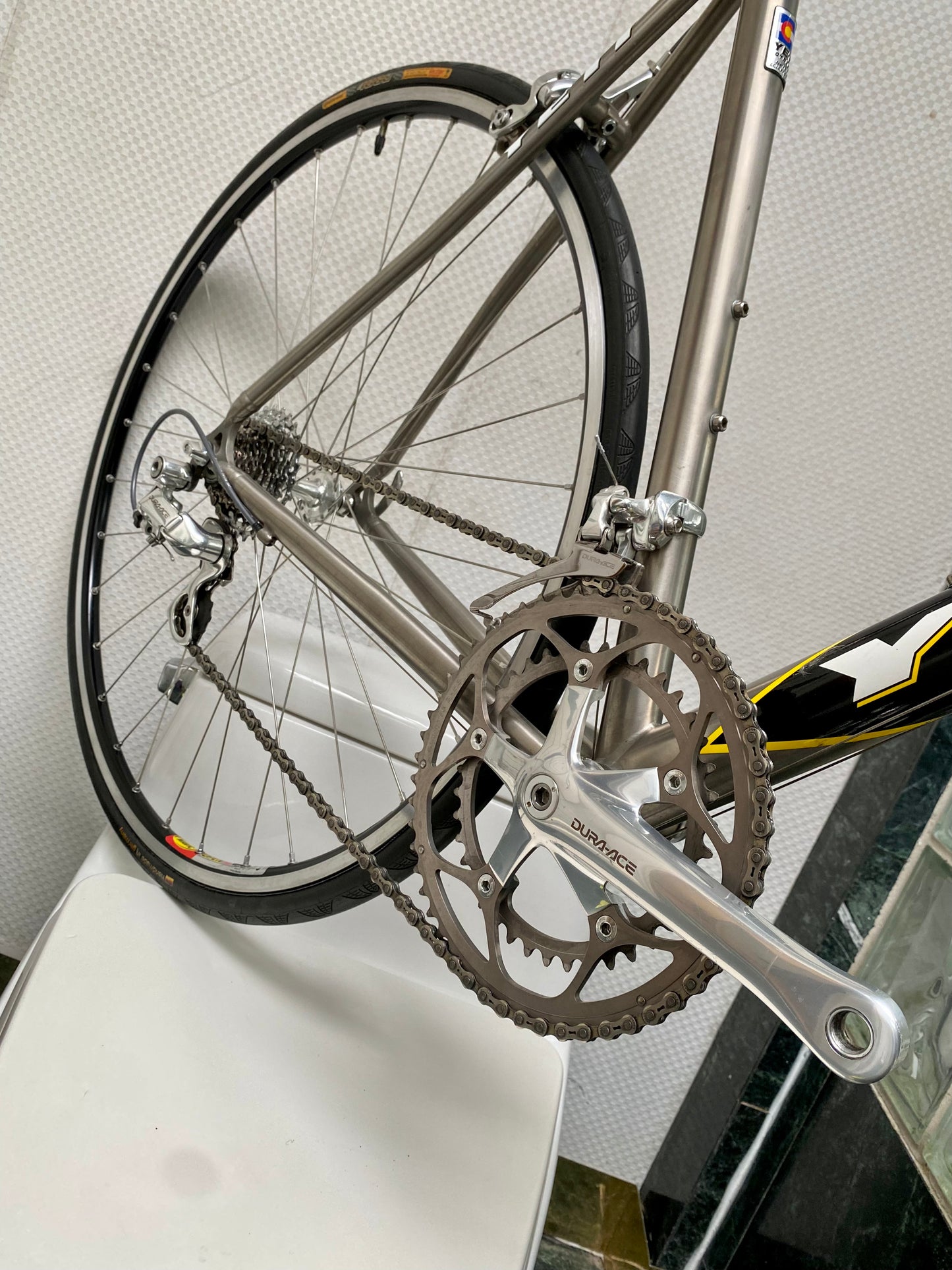 (SIZE 54cm) 2003 YETI ROAD PROJECT TITANIUM ROAD BIKE - SHIMANO DURA ACE - SPOTLESS !