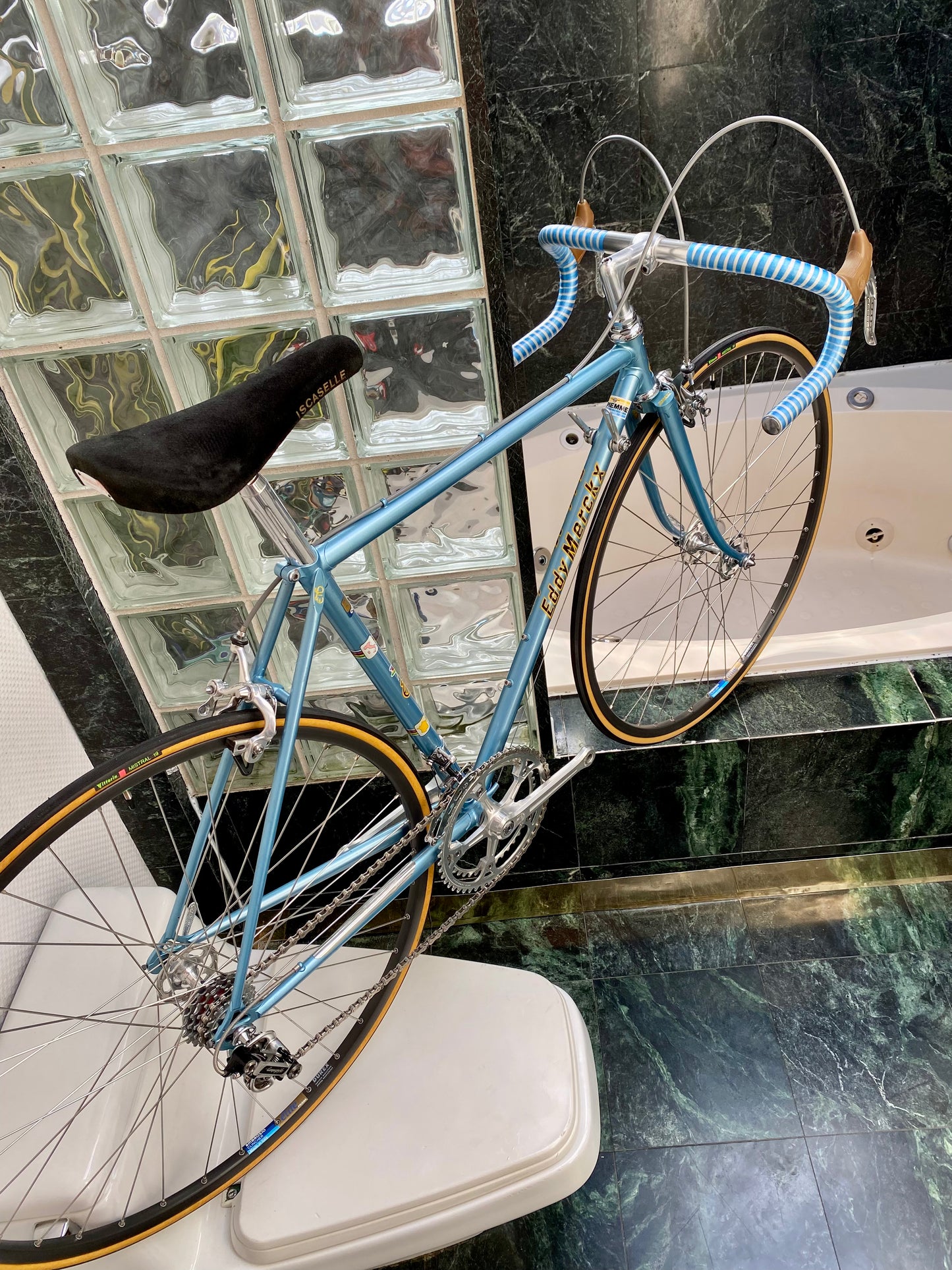 (SIZE 50cm) EARLY-1980's EDDY MERCKX ROAD BIKE - CAMPAGNOLO SUPER RECORD - MUSEUM QUALITY PERFECTION!!