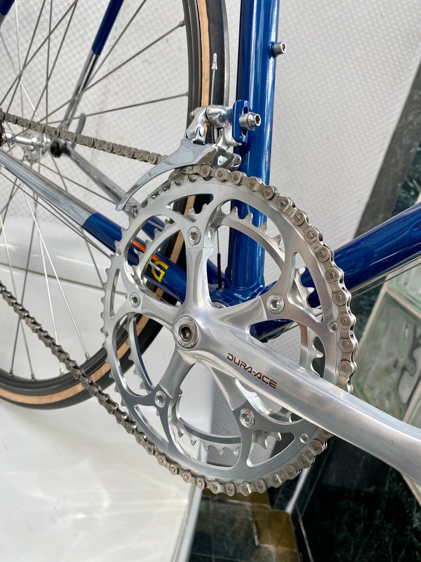 (SIZE 53cm) INCREDIBLE EARLY-1990's ROSSIN GHIBLI ROAD BIKE - SHIMANO DURA ACE