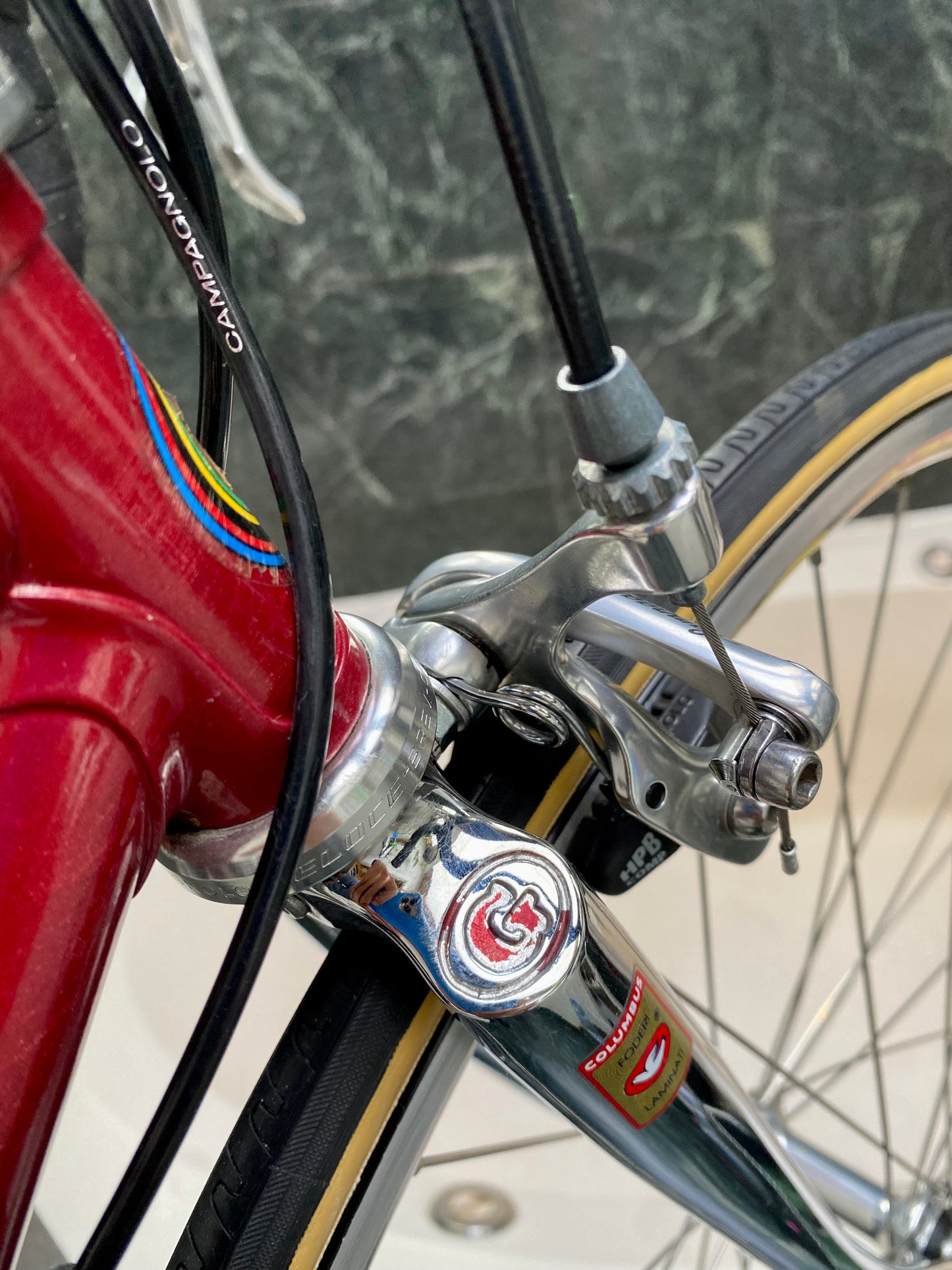 (SIZE "43cm") 1999 GIANELLA STEEL ROAD BIKE - CUSTOM BUILT - COLUMBUS SLX - CAMPY