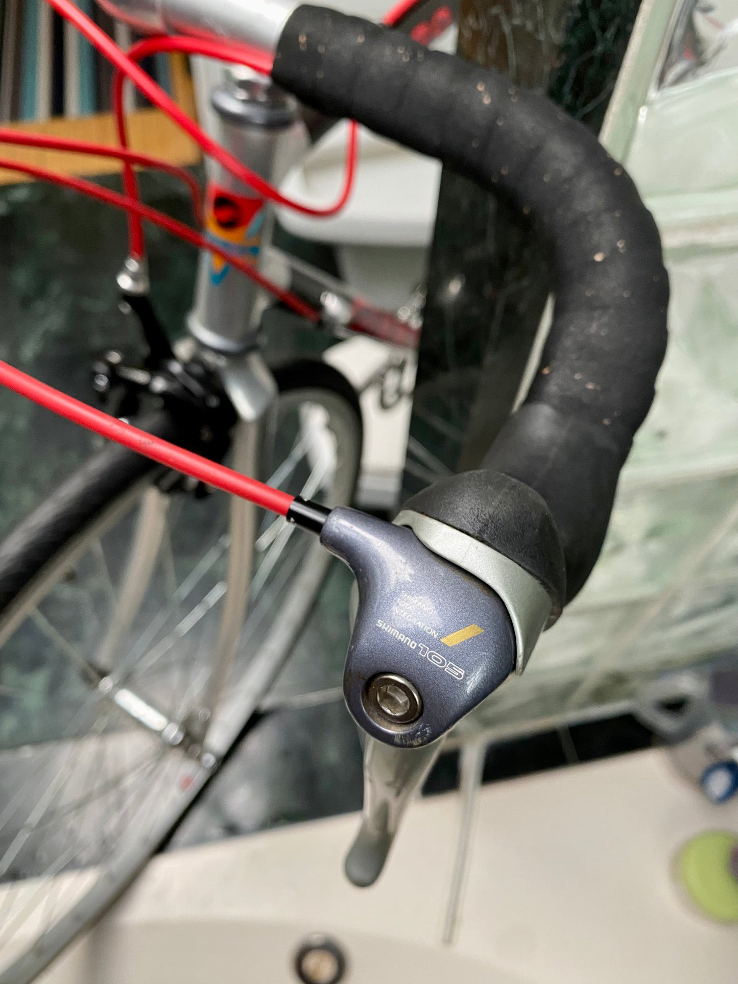 (SIZE 54cm) 1990's GIANT CARBON ROAD BIKE