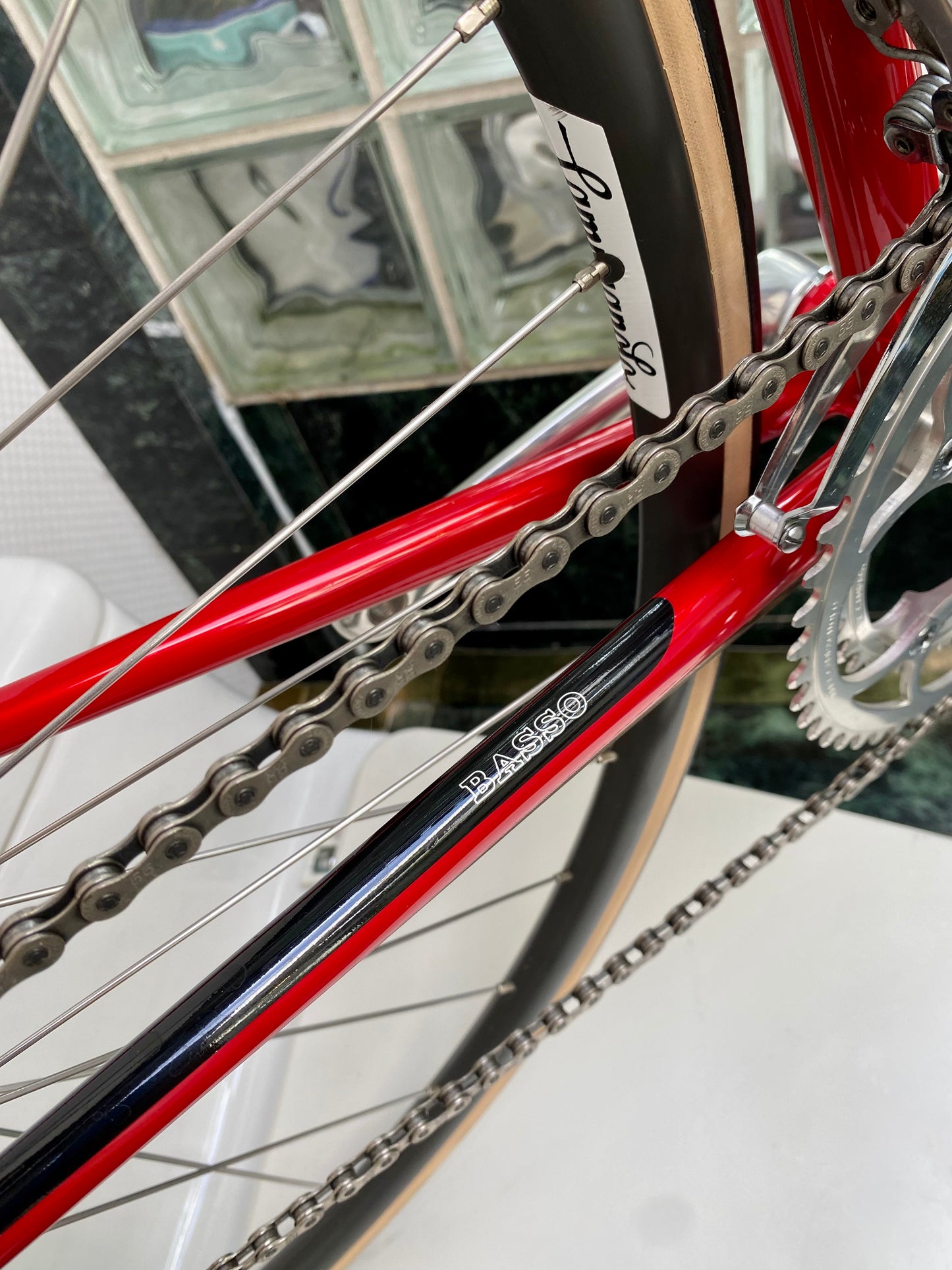 (SIZE 56cm) EARLY-1990's BASSO FIOR DI LOTO ROAD BIKE - NOS / NEW - CAMPAGNOLO C-RECORD DELTA