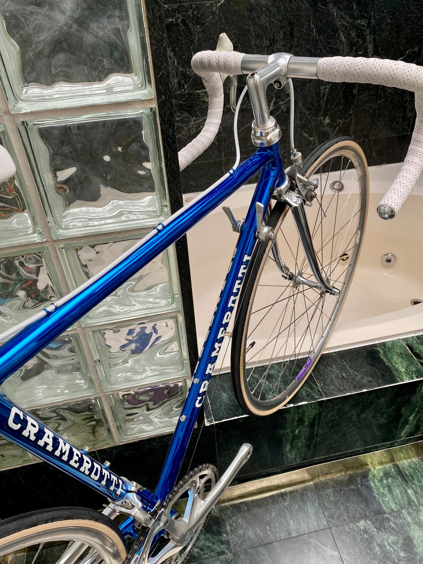 (SIZE 50cm) 1980's CRAMEROTTI ROAD BIKE - CUSTOM BUILT - CAMPAGNOLO ATHENA