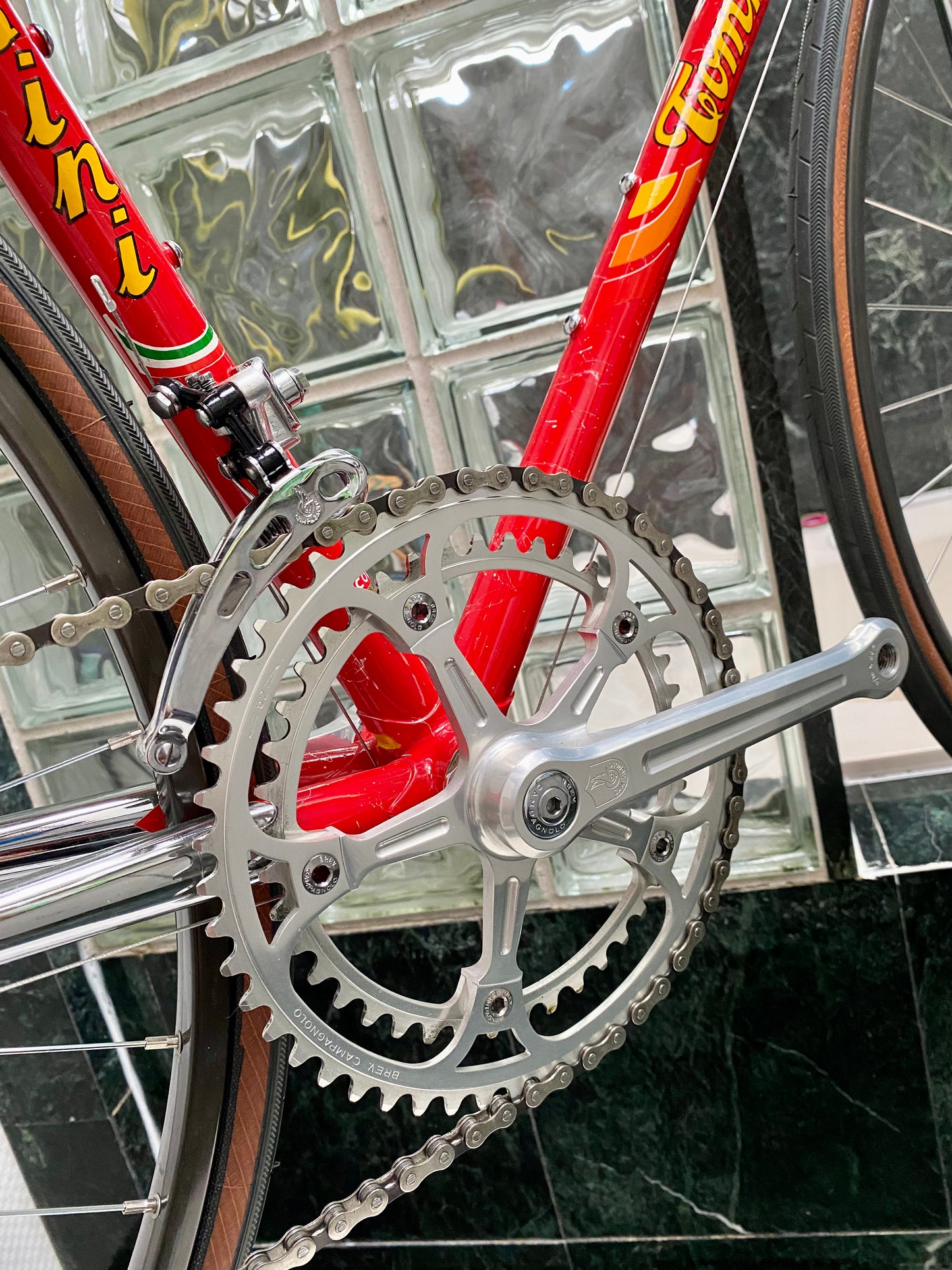 (SIZE 53cm) 1980's TOMMASINI SUPER PRESTIGE ROAD BIKE - CAMPAGNOLO SUPER RECORD - COLUMBUS SLX