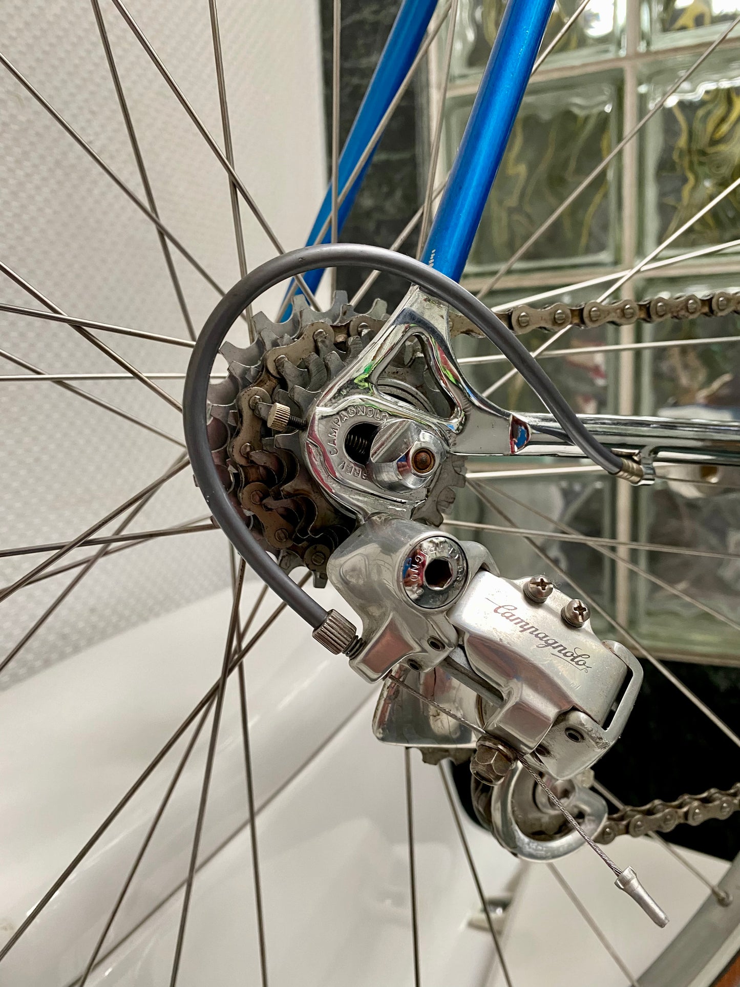 (SIZE 57cm) 1980's HARRY QUINN ROAD BIKE - BUILT BY TERRY DOLAN - CAMPAGNOLO ATHENA