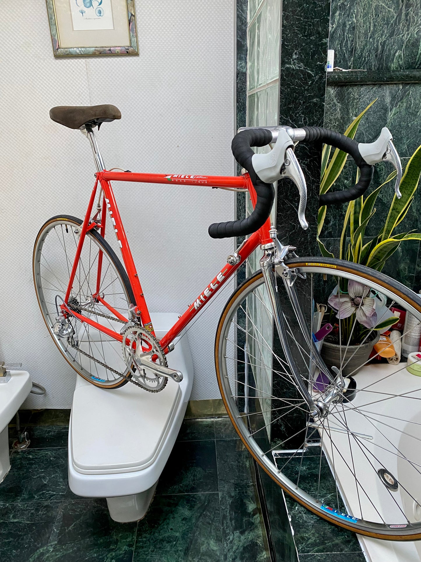 (SIZE 56cm) 1980's MIELE LATINA ROAD BIKE - CAMPAGNOLO ATHENA