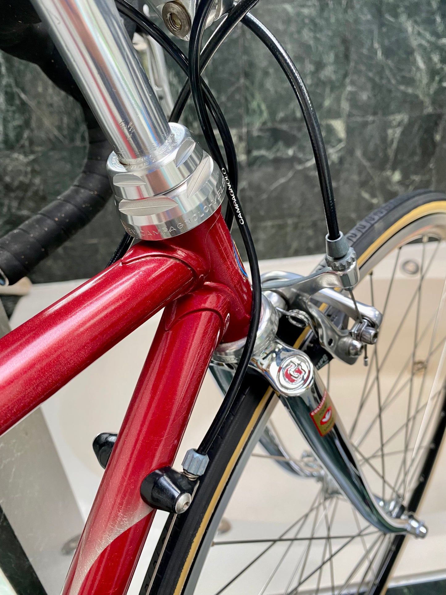 (SIZE "43cm") 1999 GIANELLA STEEL ROAD BIKE - CUSTOM BUILT - COLUMBUS SLX - CAMPY