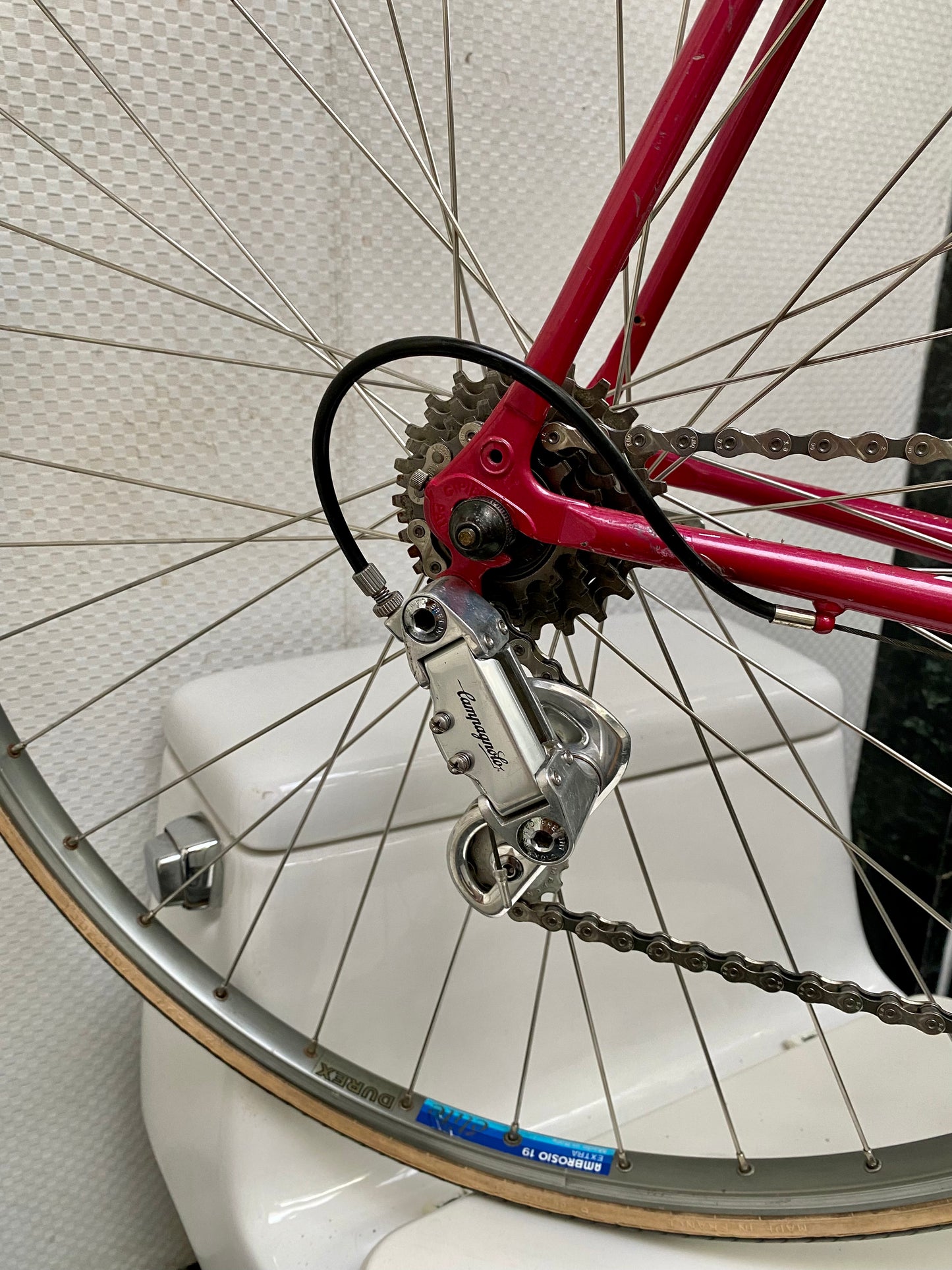 (SIZE 57cm) 1980's BIANCHI ROAD BIKE - CAMPAGNOLO - COLUMBUS