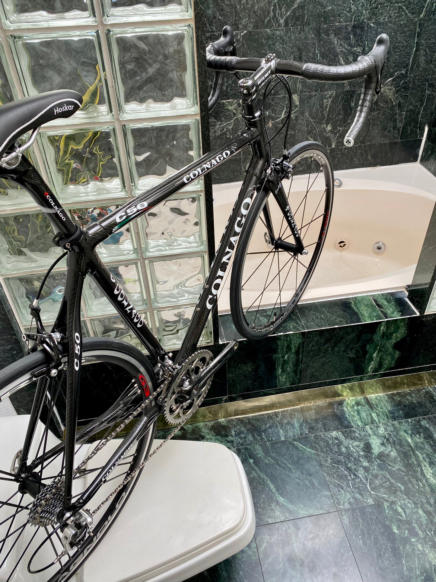 (SIZE 56cm) CLASSIC COLNAGO C50 ROAD BIKE - CAMPAGNOLO RECORD - LIKE NEW / SPOTLESS