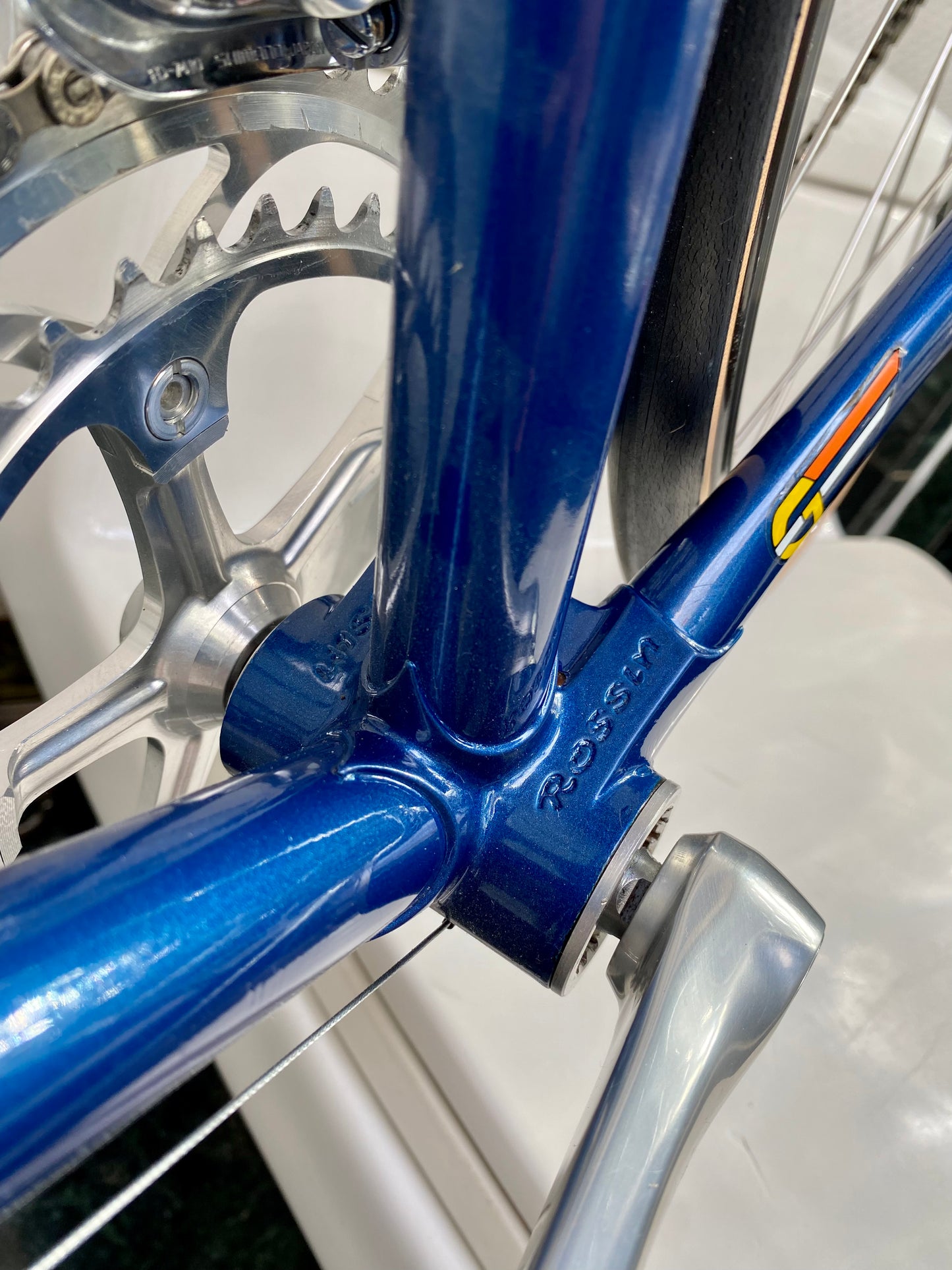 (SIZE 53cm) INCREDIBLE EARLY-1990's ROSSIN GHIBLI ROAD BIKE - SHIMANO DURA ACE