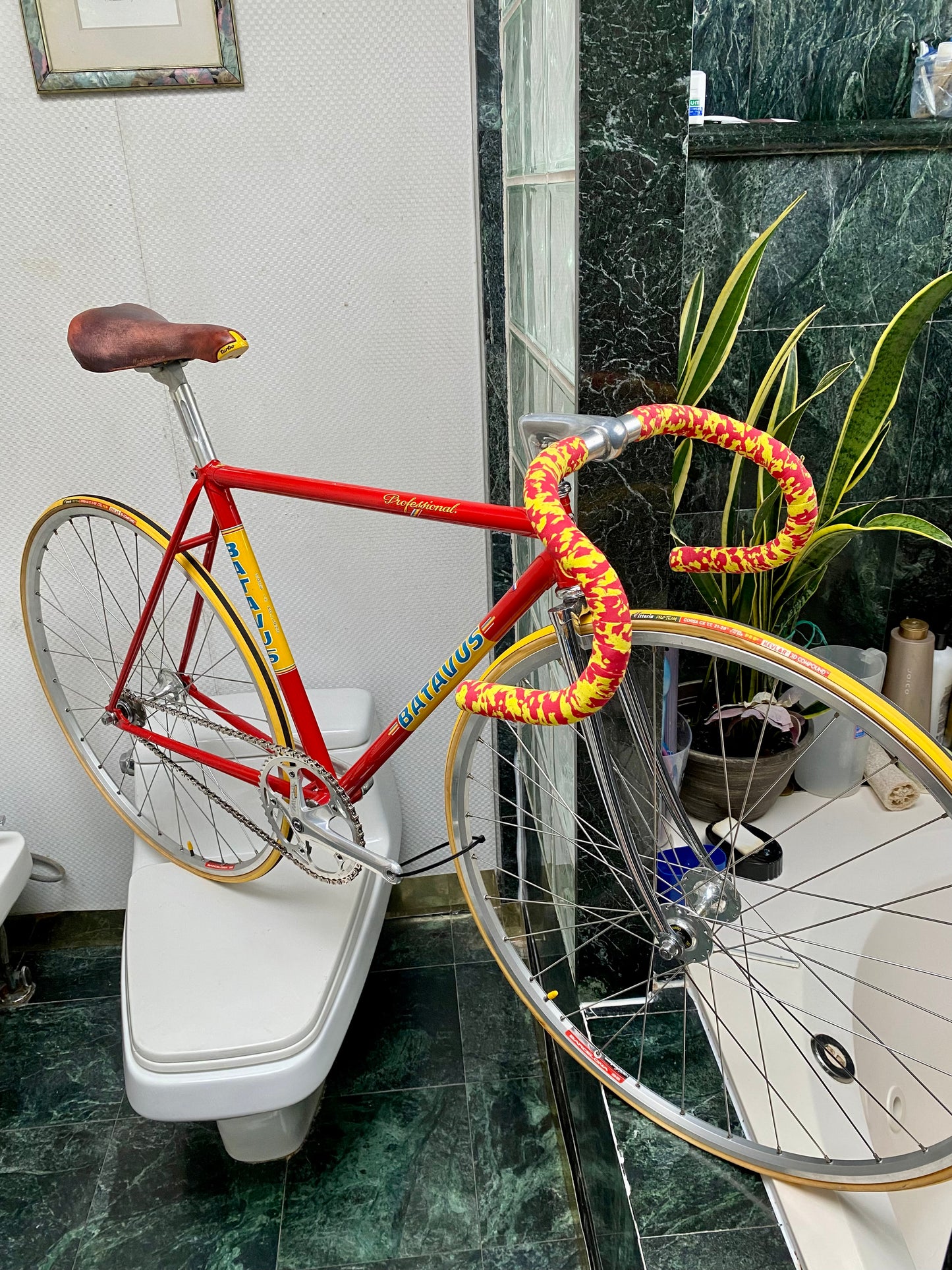 (SIZE 47cm) 1980's BATAVUS PROFESSIONAL TRACK BIKE - MICHE GROUPSET