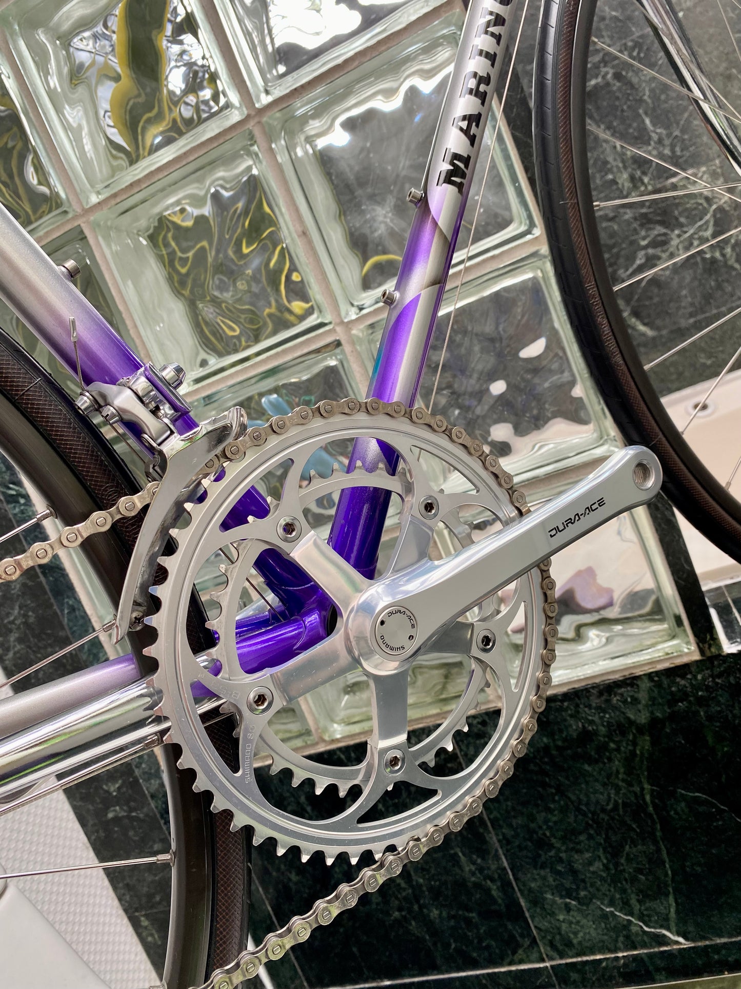 (SIZE 56cm) EARLY-1990's MARINONI CORSA ROAD BIKE - SHIMANO DURA ACE - SPOTLESS / PERFECT