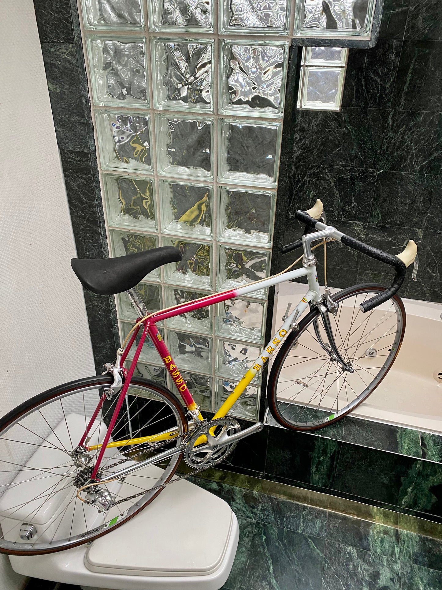 (SIZE 55cm) 1980's BASSO ROAD BIKE - COLUMBUS SL - CAMPAGNOLO ATHENA