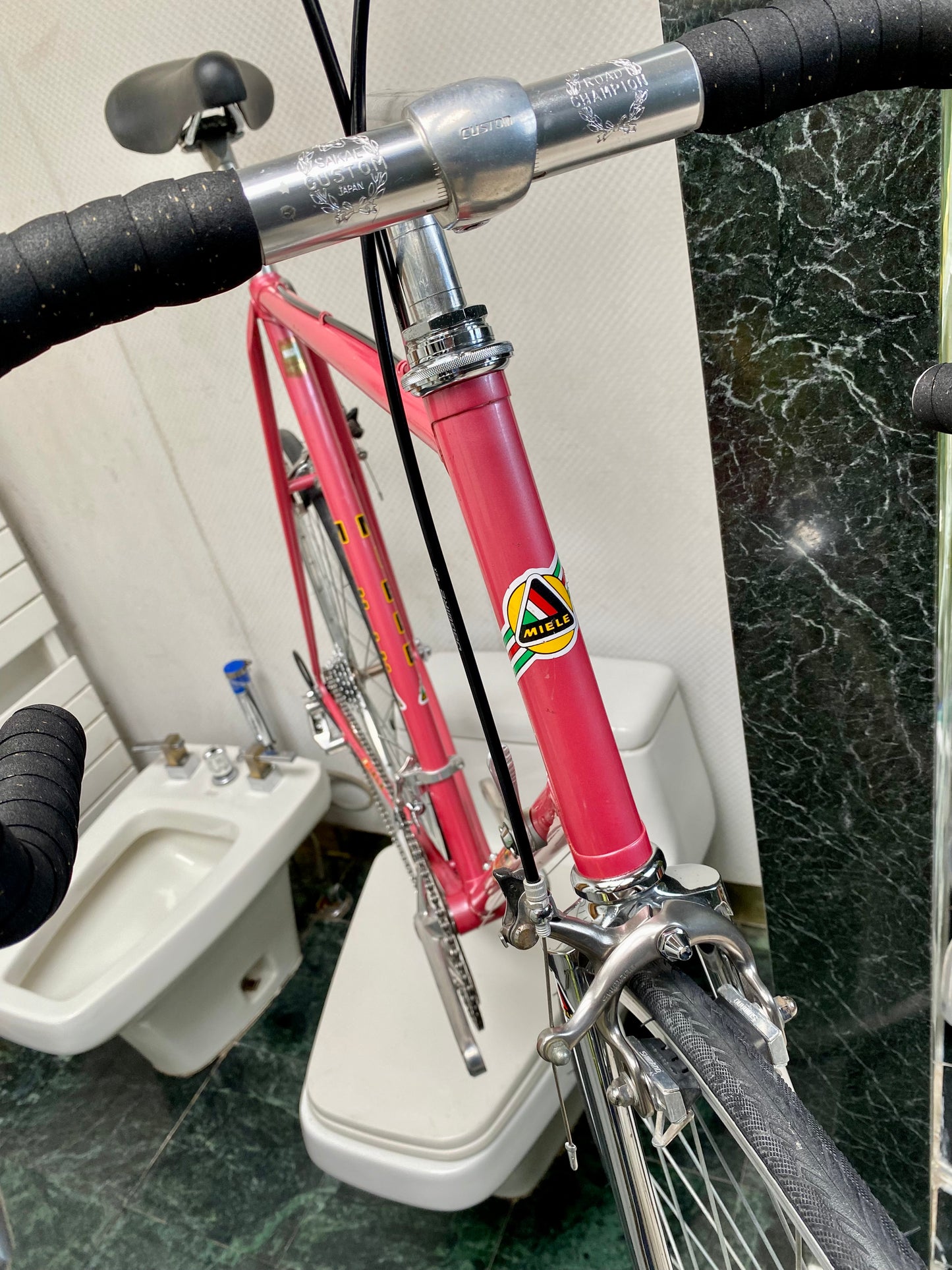 (SIZE 62cm) 1980's MIELE ROAD BIKE - VERY NICE! - PINK