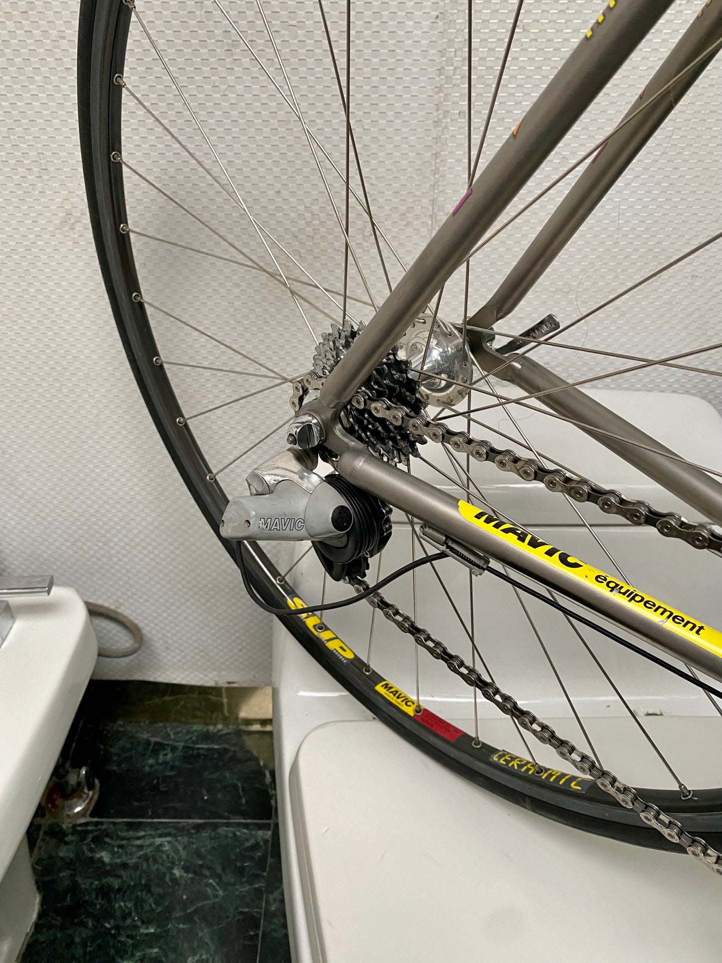 (SIZE 51cm) 1992 DEAN TITANIUM ROAD BIKE - CUSTOM BUILD - MAVIC ZAP ELECTRONIC GROUPSET