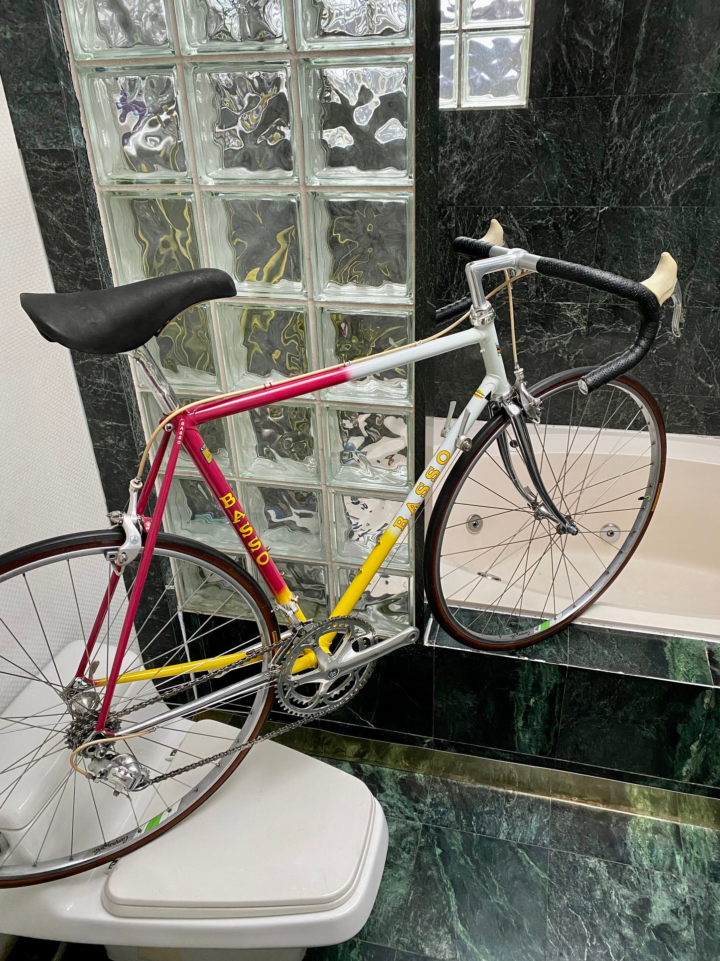 (SIZE 55cm) 1980's BASSO ROAD BIKE - COLUMBUS SL - CAMPAGNOLO ATHENA