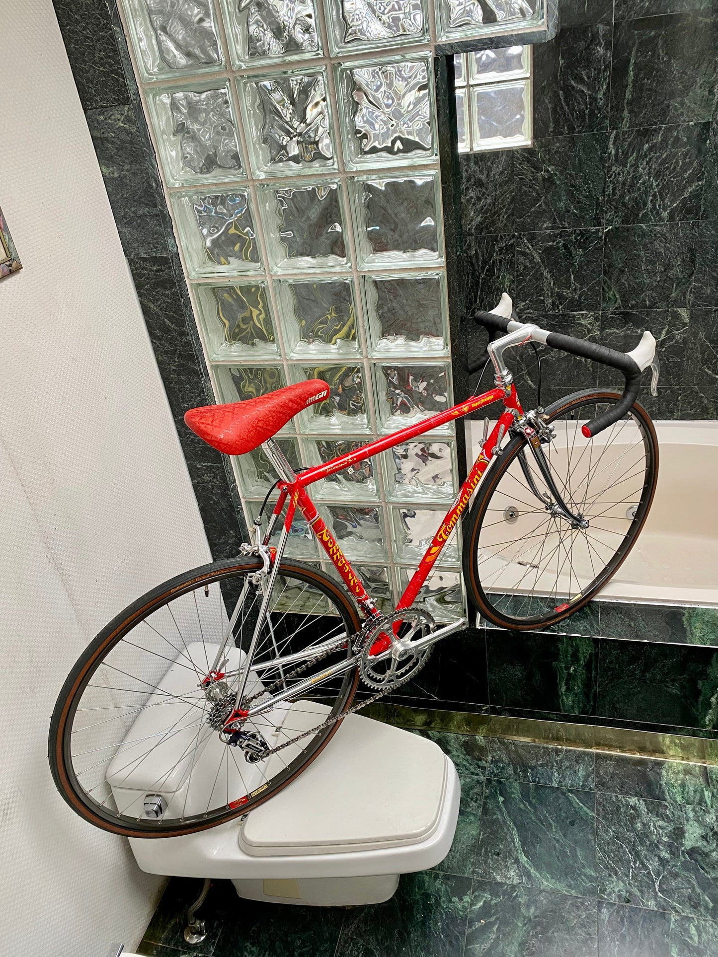 (SIZE 53cm) 1980's TOMMASINI SUPER PRESTIGE ROAD BIKE - CAMPAGNOLO SUPER RECORD - COLUMBUS SLX