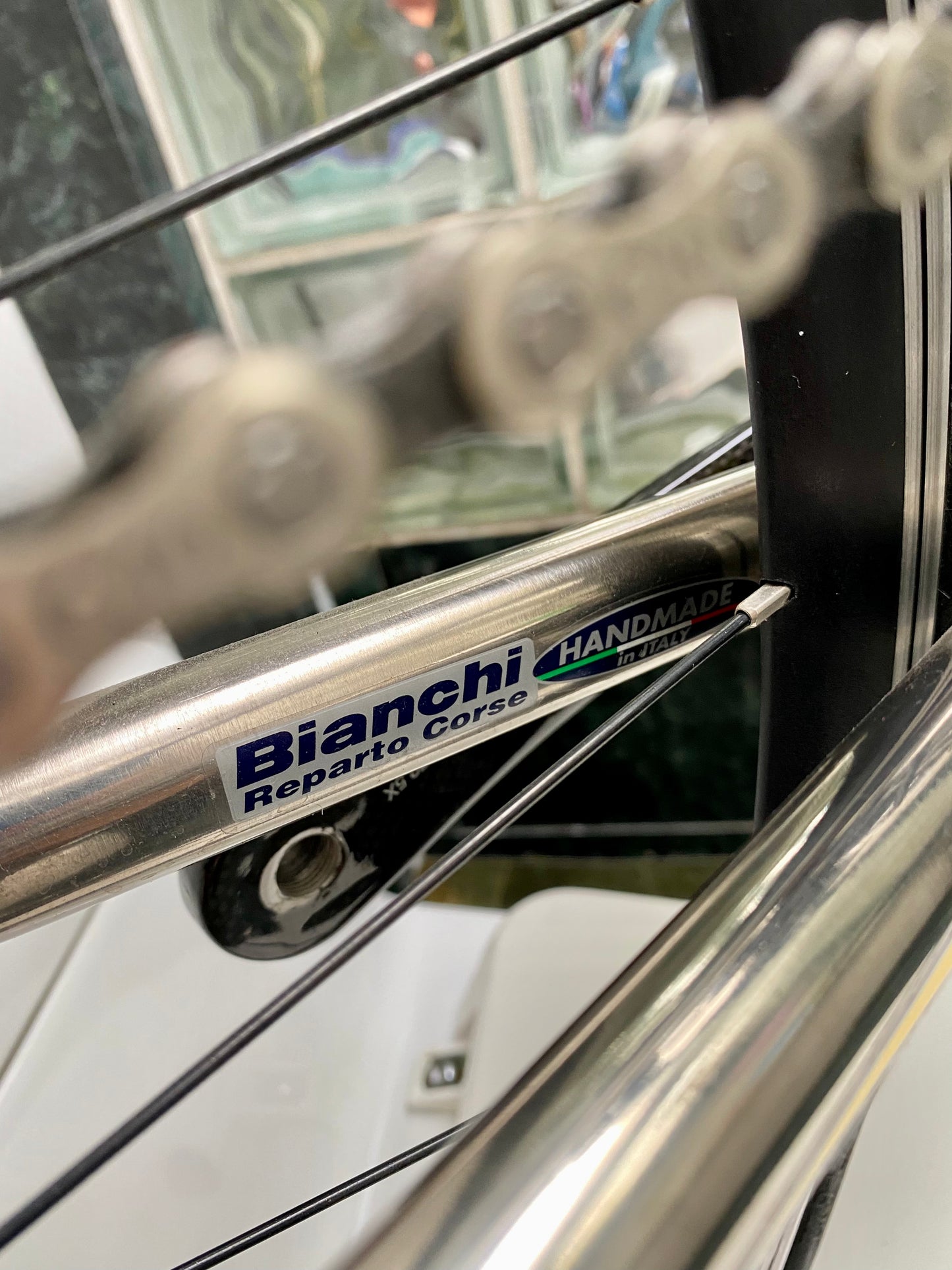 (SIZE 54cm) 2004 BIANCHI "XL EXTRALITE" TITANIUM ROAD BIKE - CAMPAGNOLO RECORD - SPOTLESS