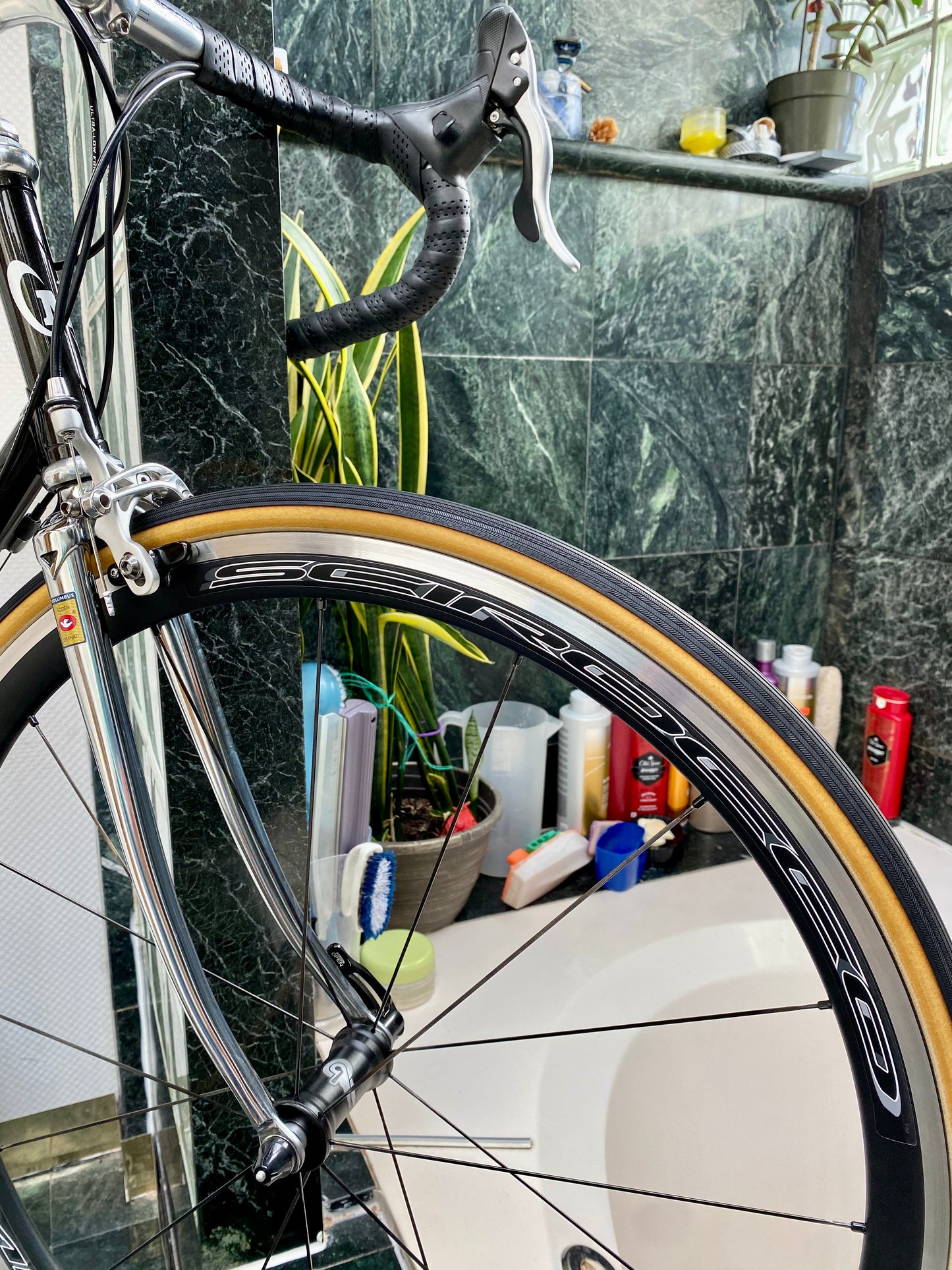 (SIZE 56cm) CUSTOM MARINONI SPECIAL NEO-RETRO STEEL ROAD BIKE BUILD - CAMPAGNOLO POTENZA