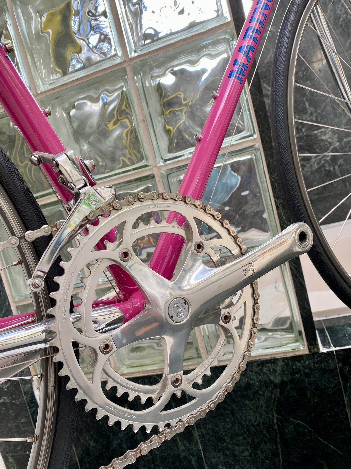 (SIZE 53cm) 1980's MARINONI SPECIAL ROAD BIKE - CAMPAGNOLO ATHENA GROUPSET - PINK