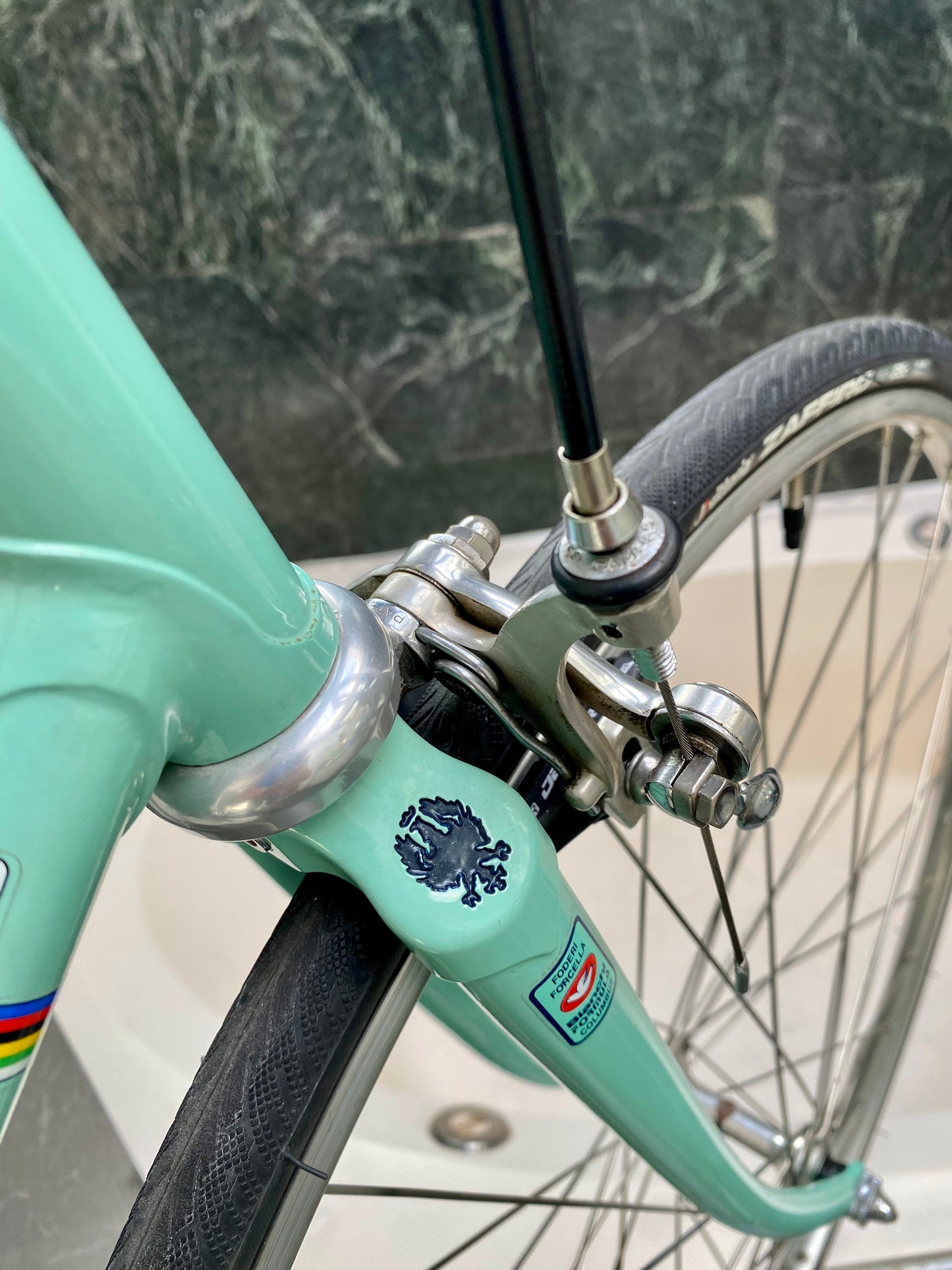 (SIZE 62cm) 1980's BIANCHI TROFEO ROAD BIKE - CAMPAGNOLO - CELESTE - BEAUTIFUL!