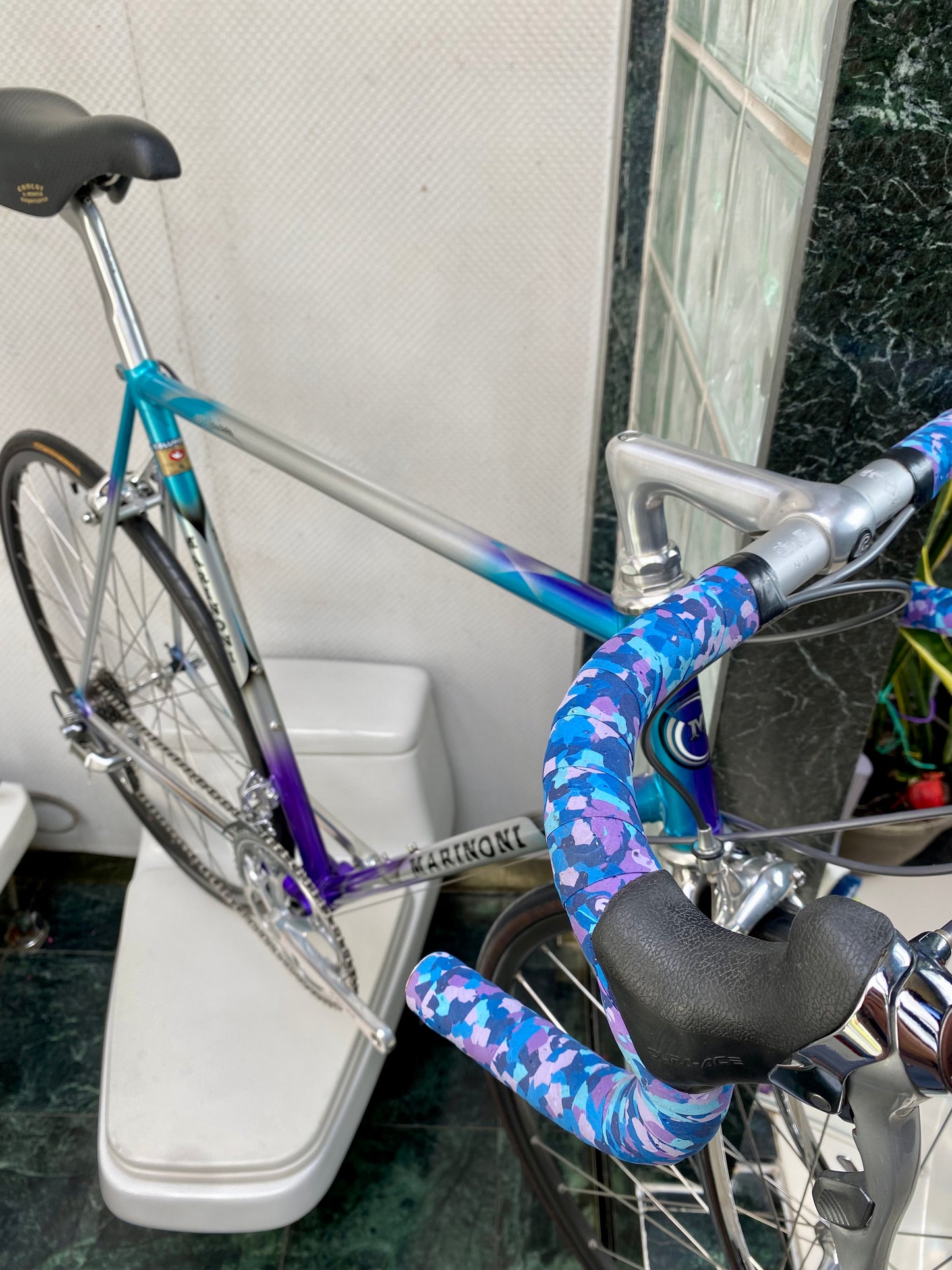 (SIZE 56cm) EARLY-1990's MARINONI CORSA ROAD BIKE - SHIMANO DURA ACE - SPOTLESS / PERFECT