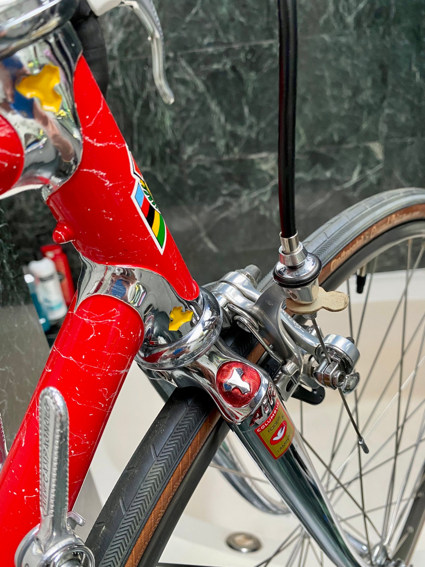 (SIZE 53cm) 1980's TOMMASINI SUPER PRESTIGE ROAD BIKE - CAMPAGNOLO SUPER RECORD - COLUMBUS SLX