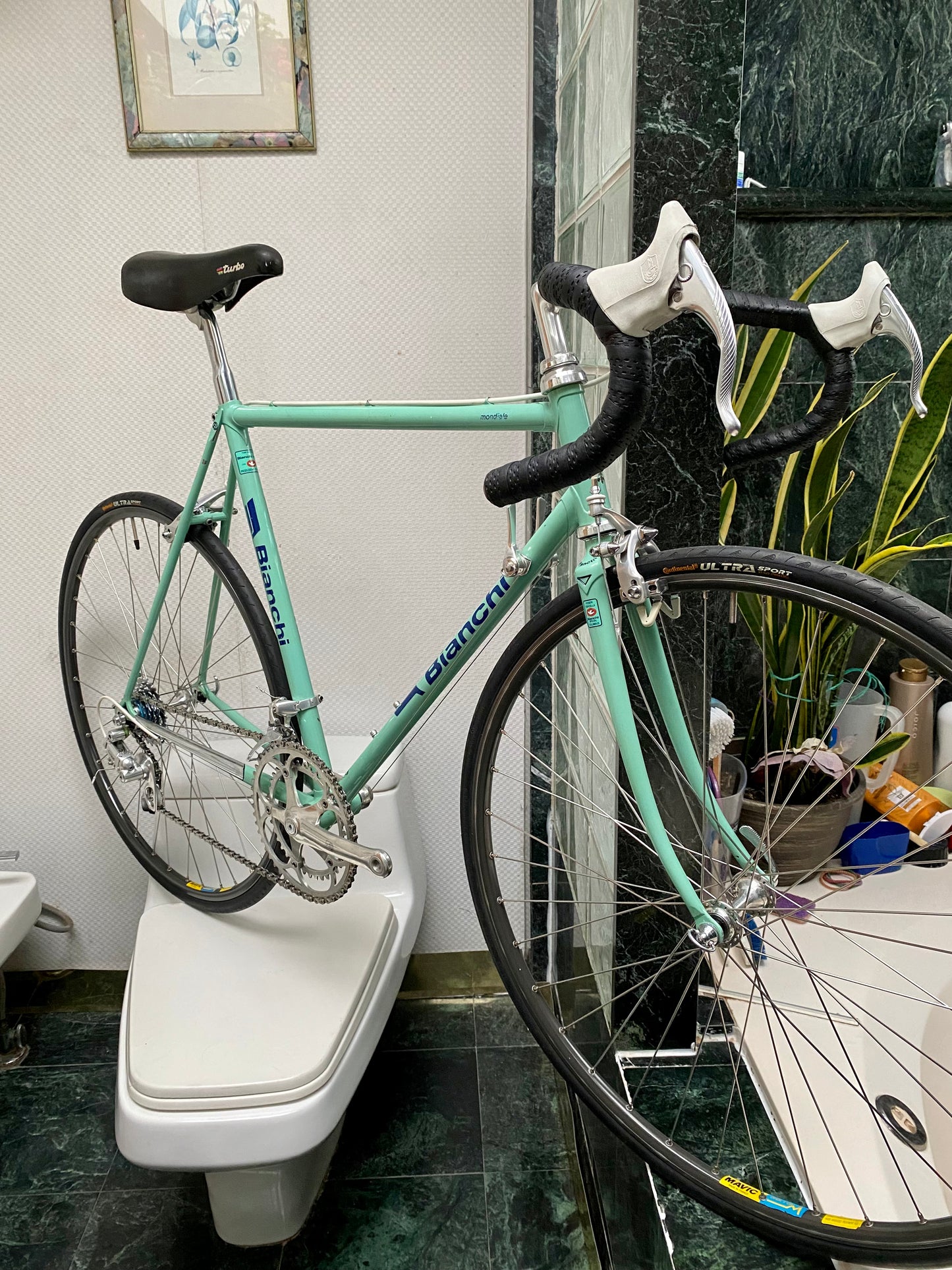 (SIZE 54cm) 1980's BIANCHI MONDIALE ROAD BIKE - CAMPAGNOLO CHORUS