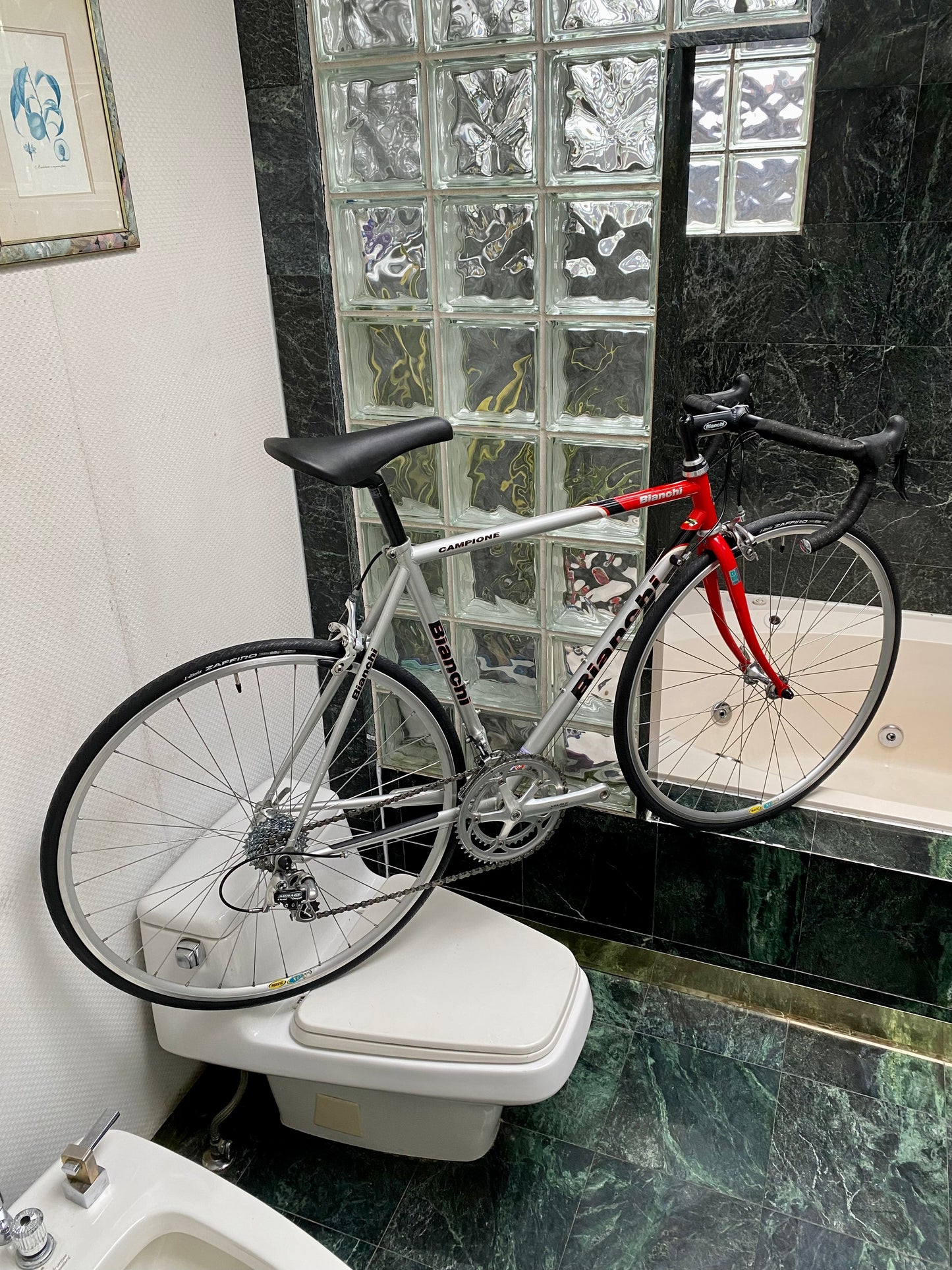 (SIZE 53cm) 1990's BIANCHI CAMPIONE ROAD BIKE - CAMPAGNOLO