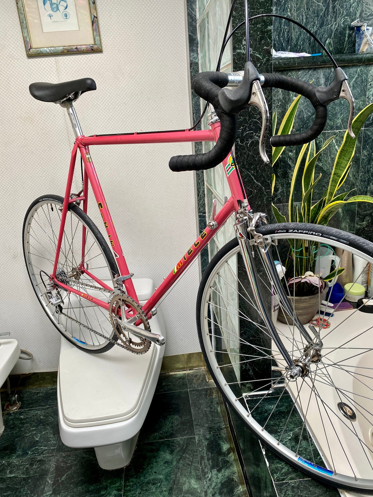 (SIZE 62cm) 1980's MIELE ROAD BIKE - VERY NICE! - PINK
