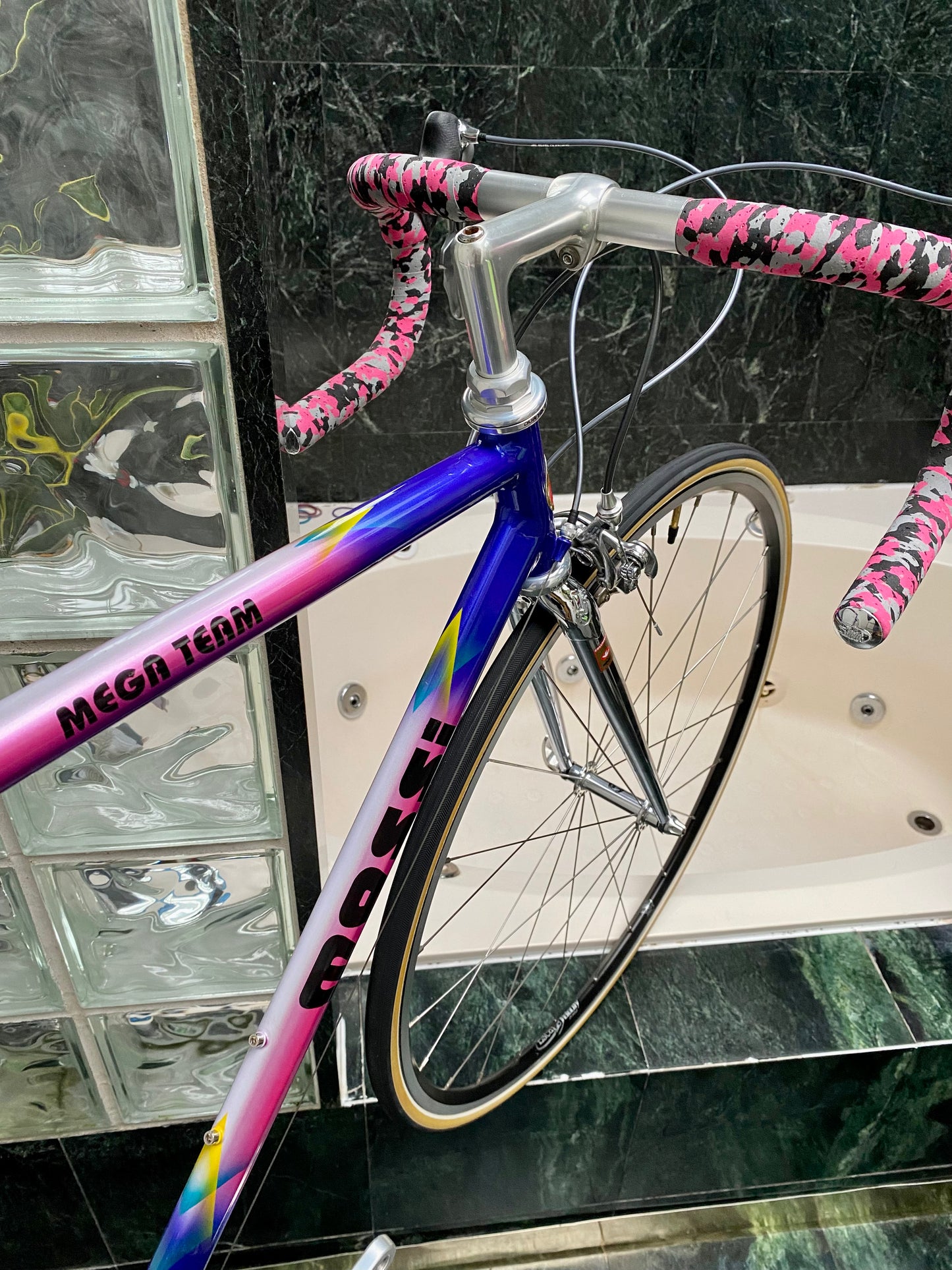 (SIZE 54cm) EARLY-1990's MASSI "MEGA TEAM" ROAD BIKE - COLUMBUS BRAIN - DURA ACE