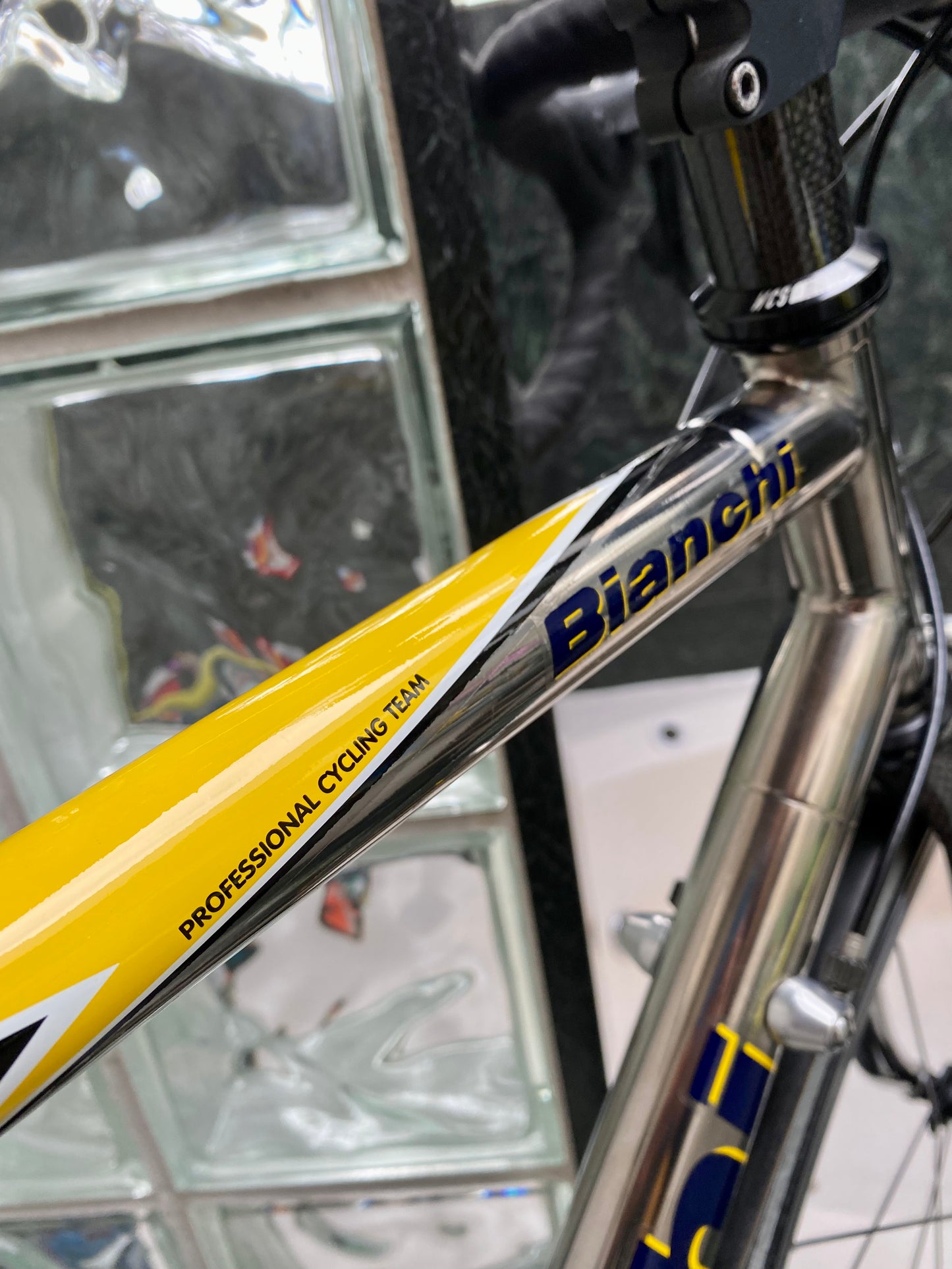 (SIZE 54cm) 2004 BIANCHI "XL EXTRALITE" TITANIUM ROAD BIKE - CAMPAGNOLO RECORD - SPOTLESS