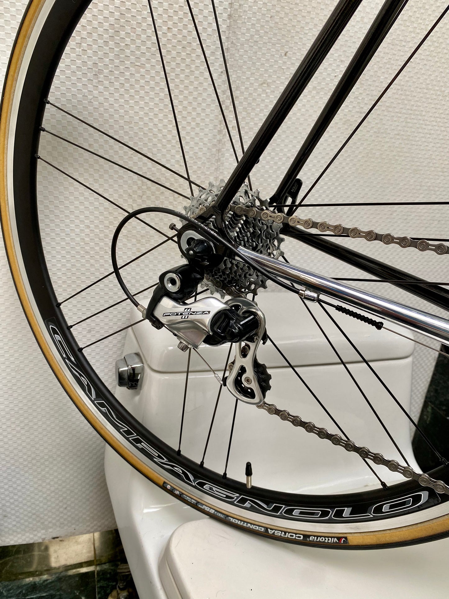 (SIZE 56cm) CUSTOM MARINONI SPECIAL NEO-RETRO STEEL ROAD BIKE BUILD - CAMPAGNOLO POTENZA